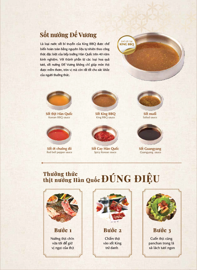 Menu King BBQ Deli – Vincom Bà Triệu 5