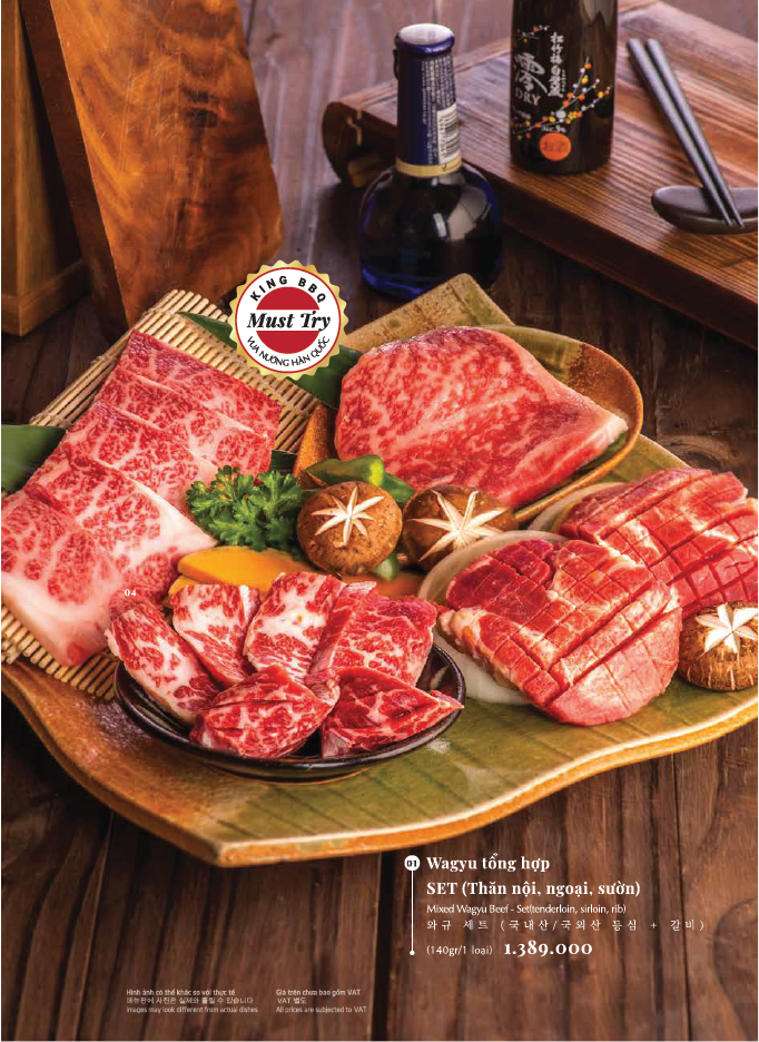 Menu King BBQ Deli – Vincom Bà Triệu 7