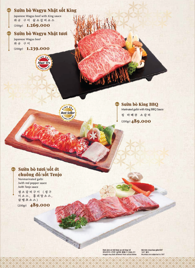 Menu King BBQ Deli – Vincom Bà Triệu 8