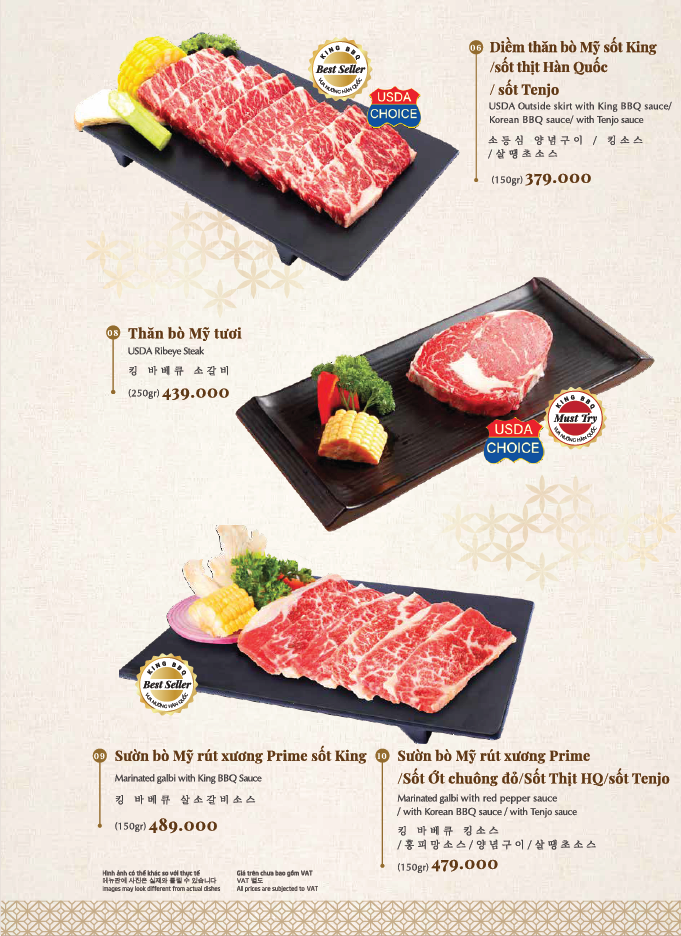 Menu King BBQ Deli – Vincom Bà Triệu  9 