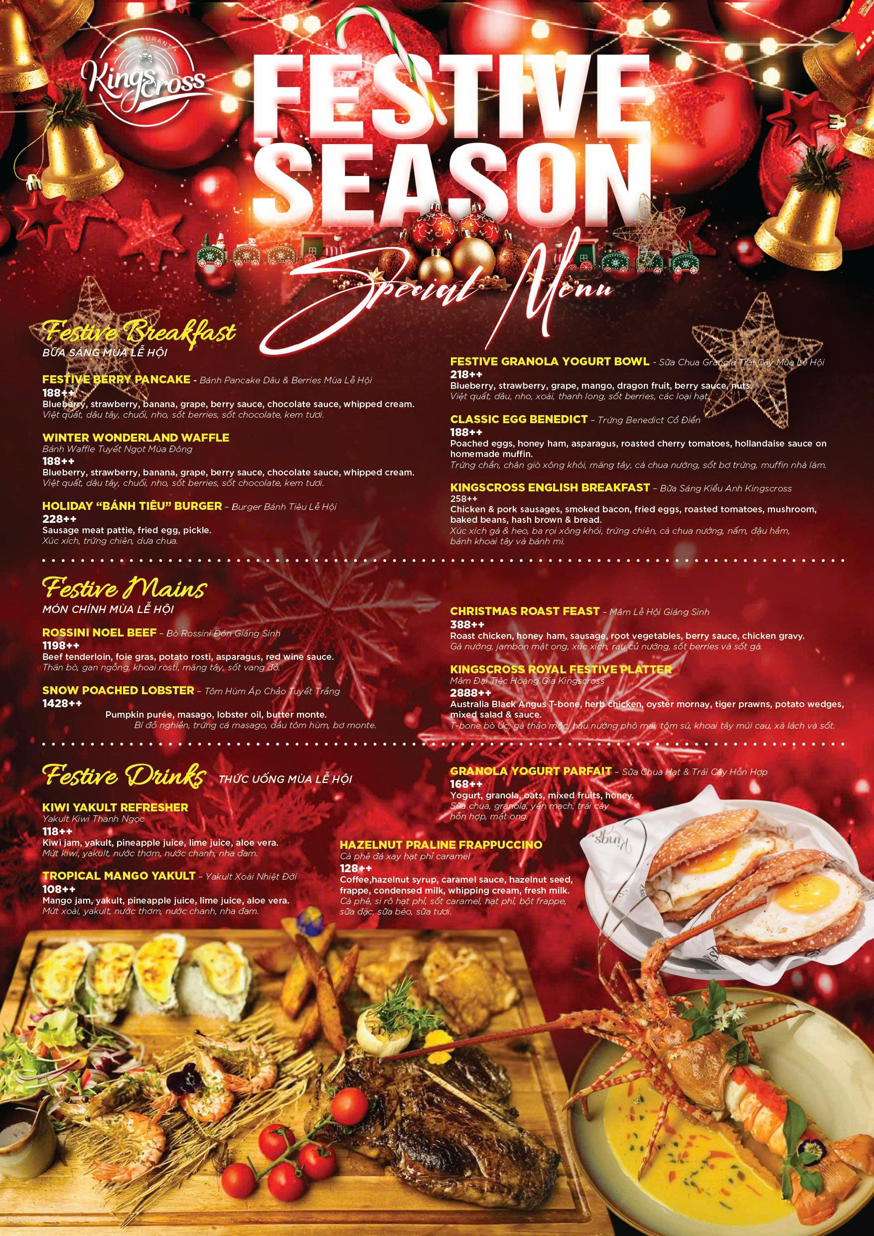 Menu Kingscross - Tôn Dật Tiên 2 