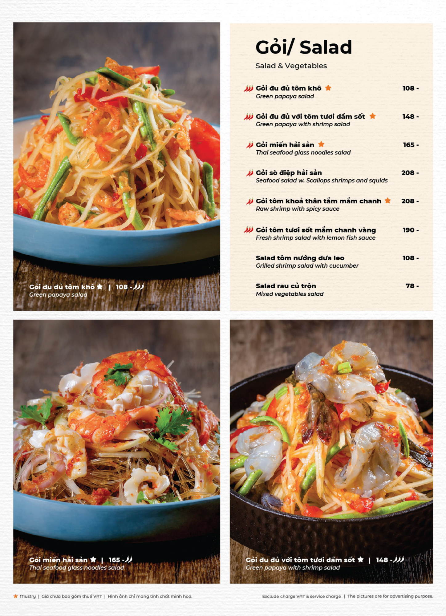 Menu Bếp Thái Koh Yam - 34A Quang Trung 7 