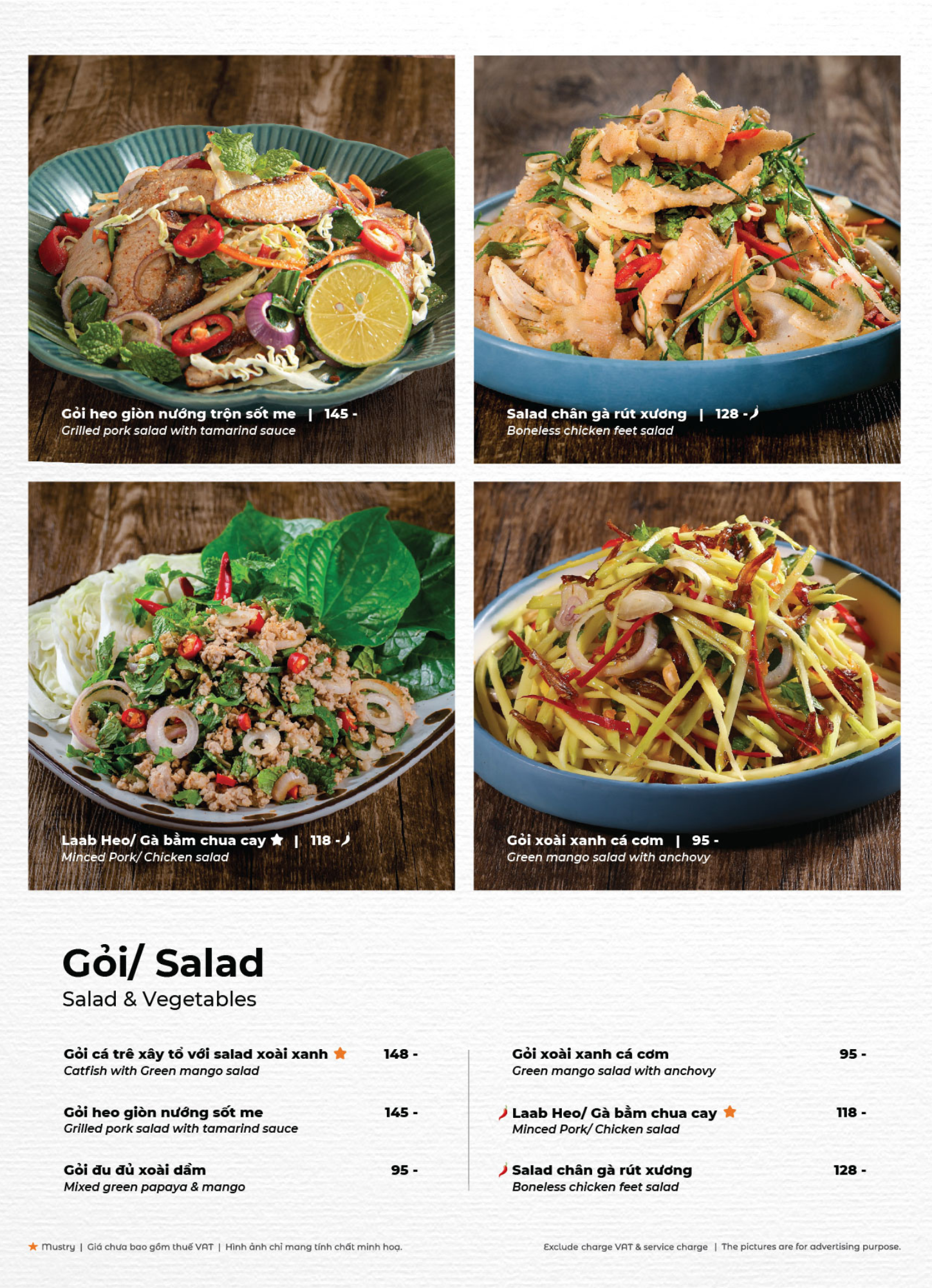 Menu Bếp Thái Koh Yam - 34A Quang Trung 9 