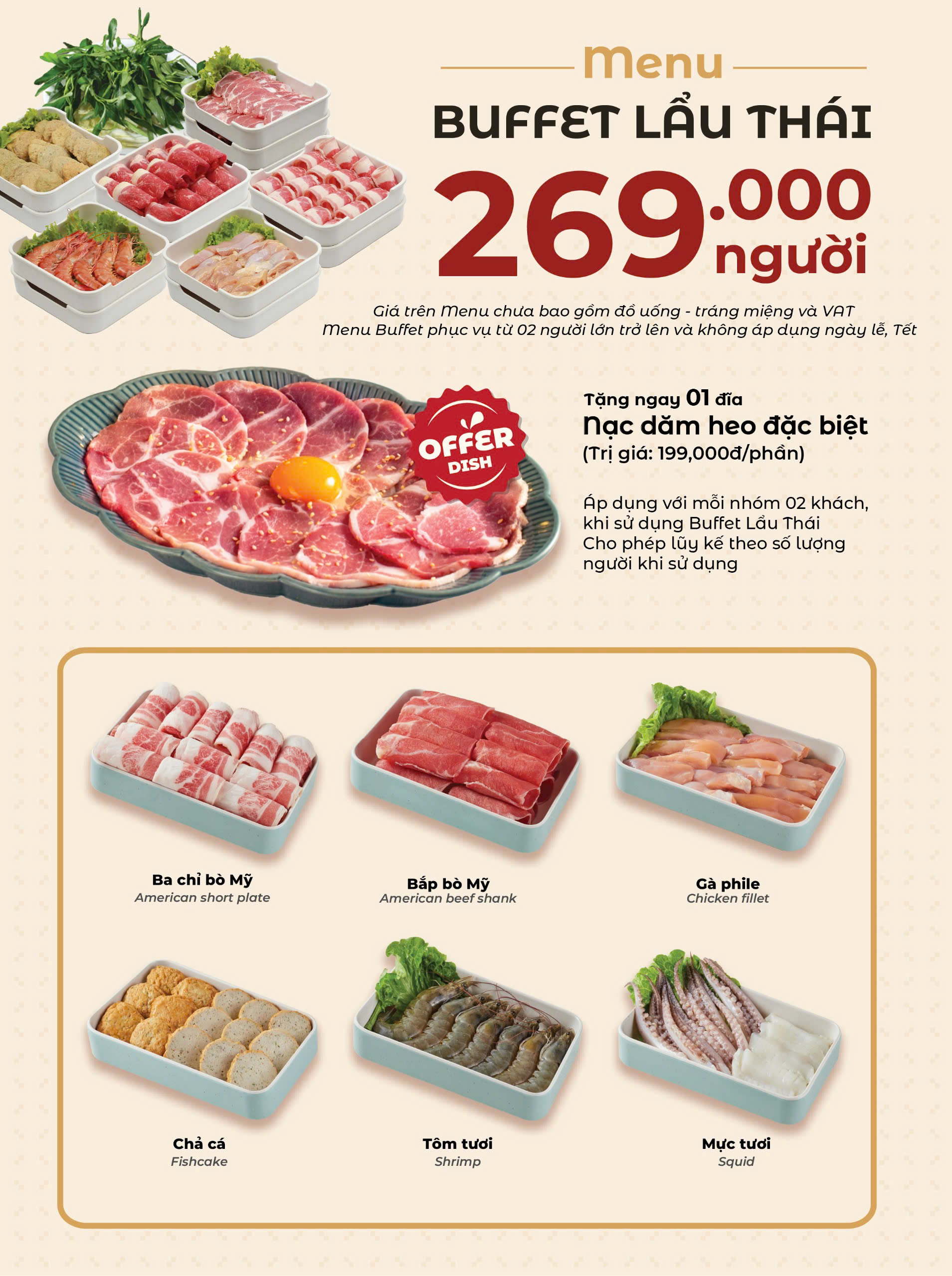 Menu Bếp Thái Koh Yam - 34A Quang Trung 1 