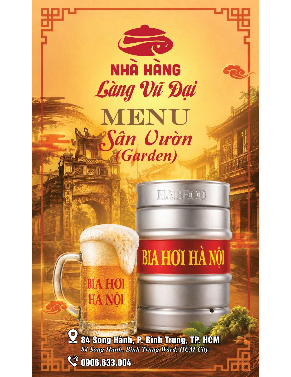 Menu Làng Vũ Đại - Song Hành 3