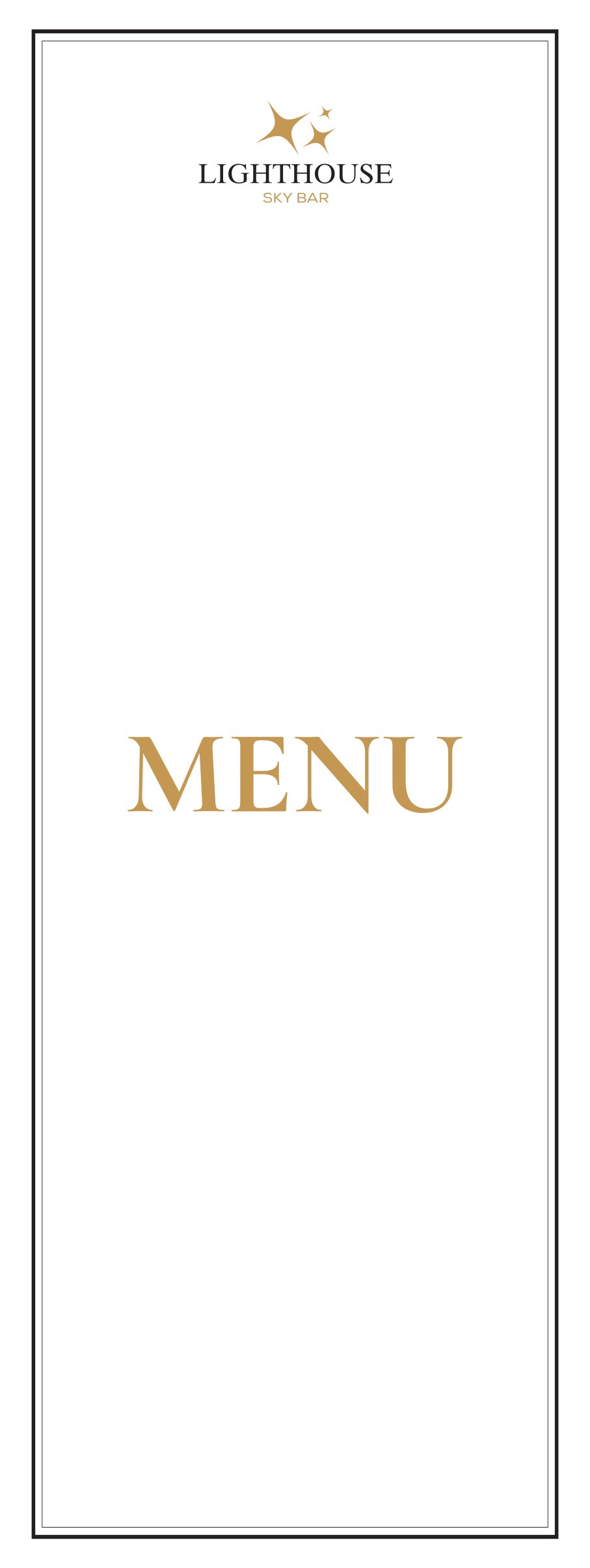 Menu Lighthouse Sky Bar - Hàng Bè 1