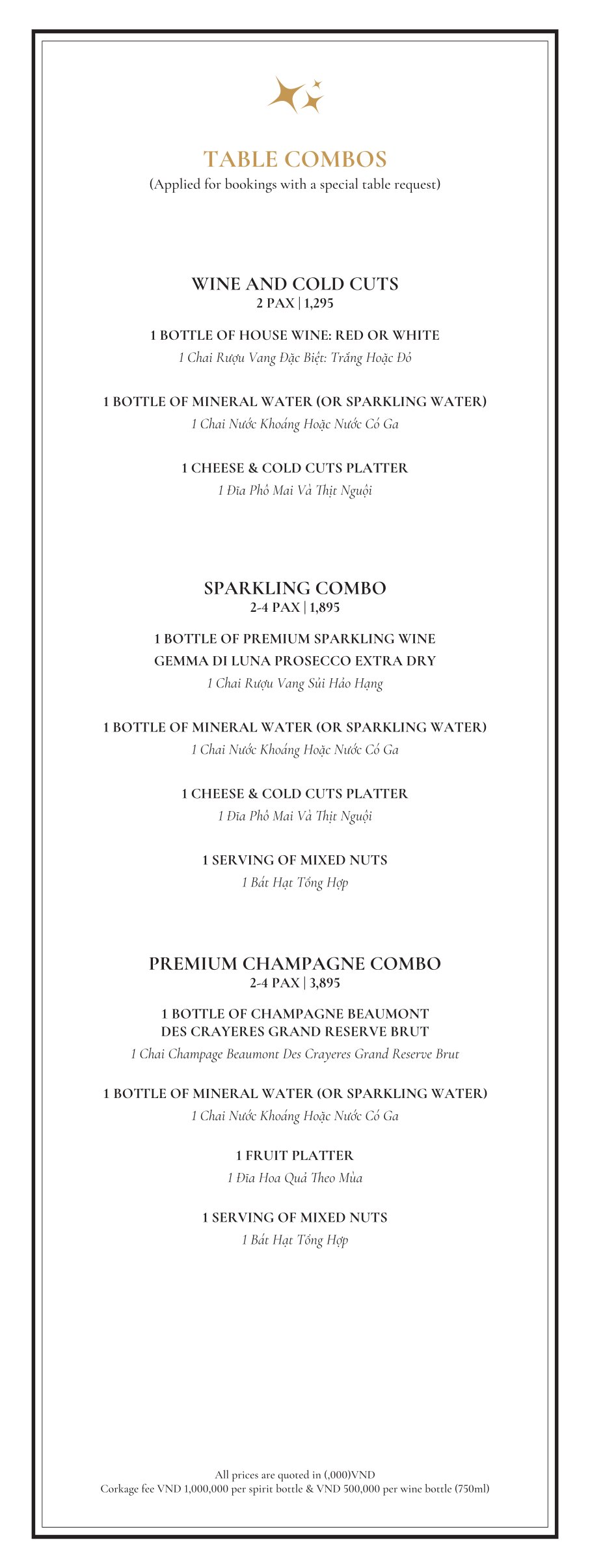 Menu Lighthouse Sky Bar - Hàng Bè 2