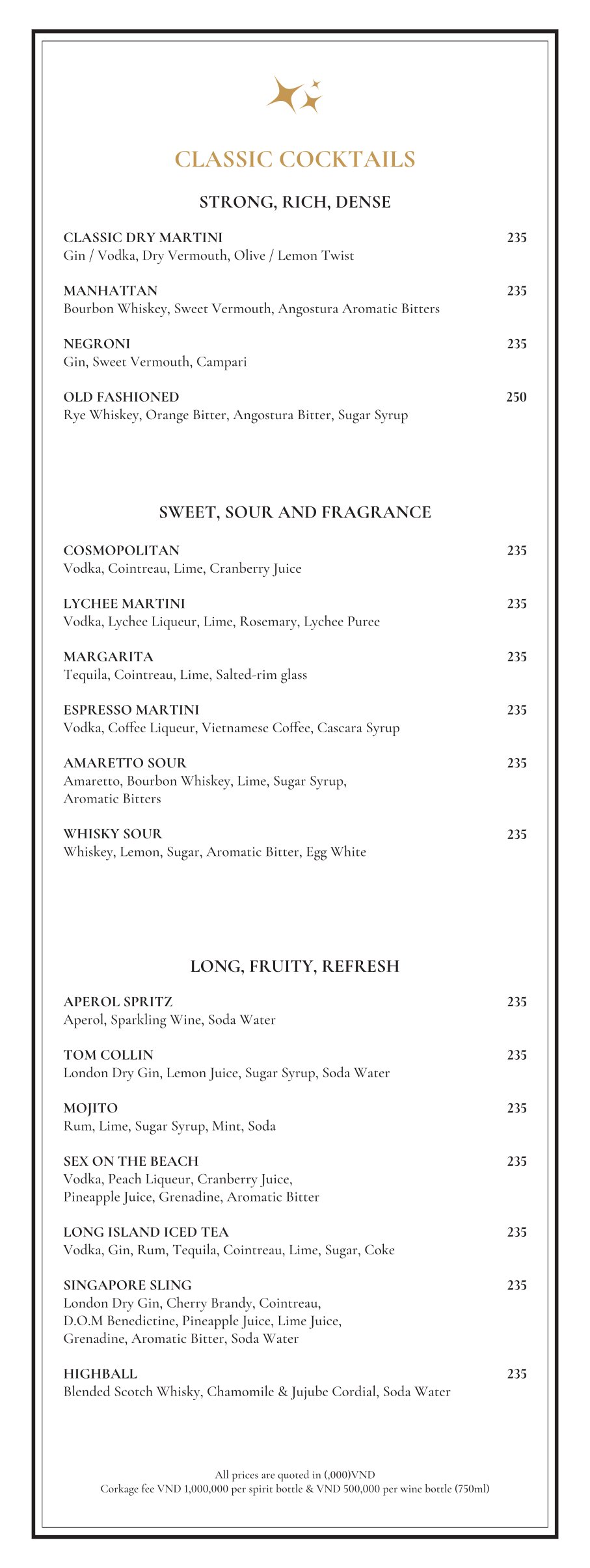 Menu Lighthouse Sky Bar - Hàng Bè 4