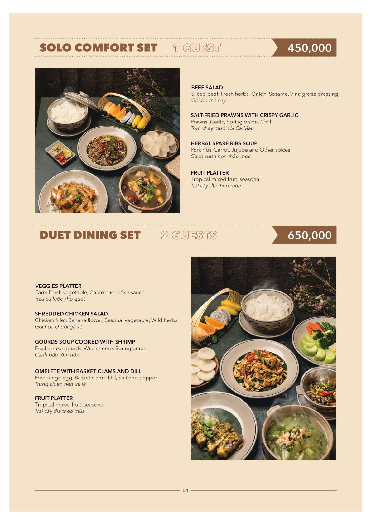 Menu Link Bistro Café - La Siesta Premium Saigon Central - Lê Anh Xuân 7