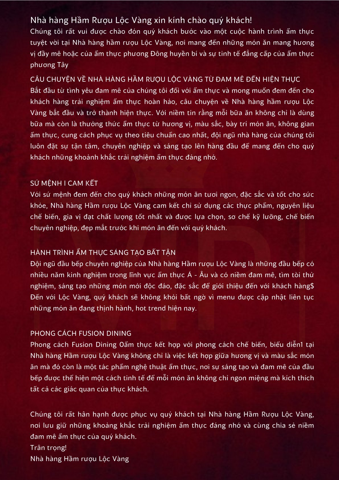 Menu Nhà hàng Lộc Vàng - Bông Sao 2