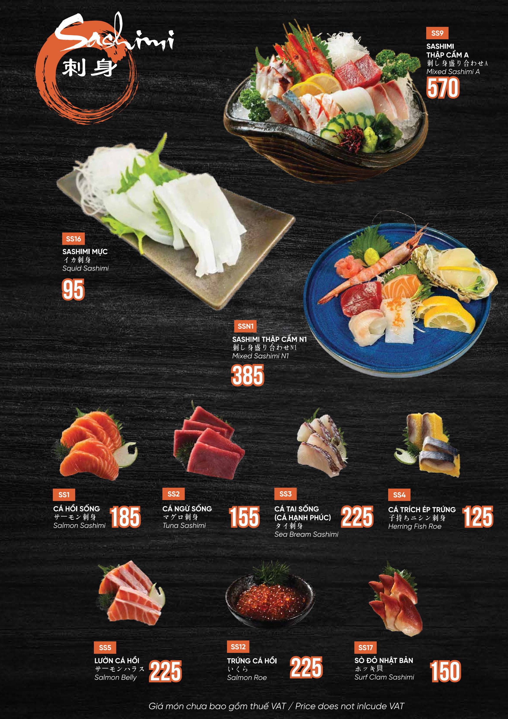 Menu Miya Sushi & BBQ - Nguyễn Trãi 7 