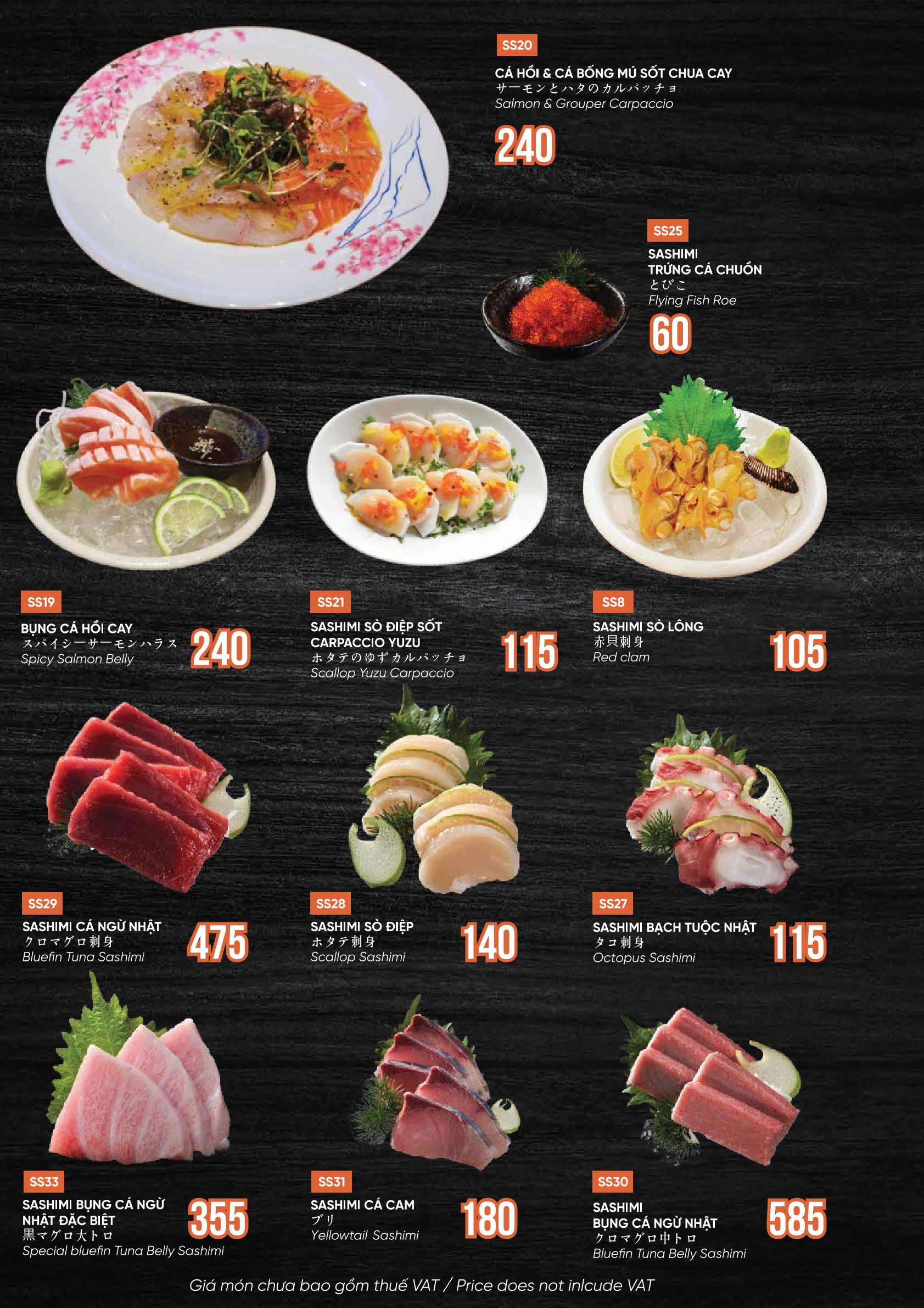 Menu Miya Sushi & BBQ - Nguyễn Trãi 8 