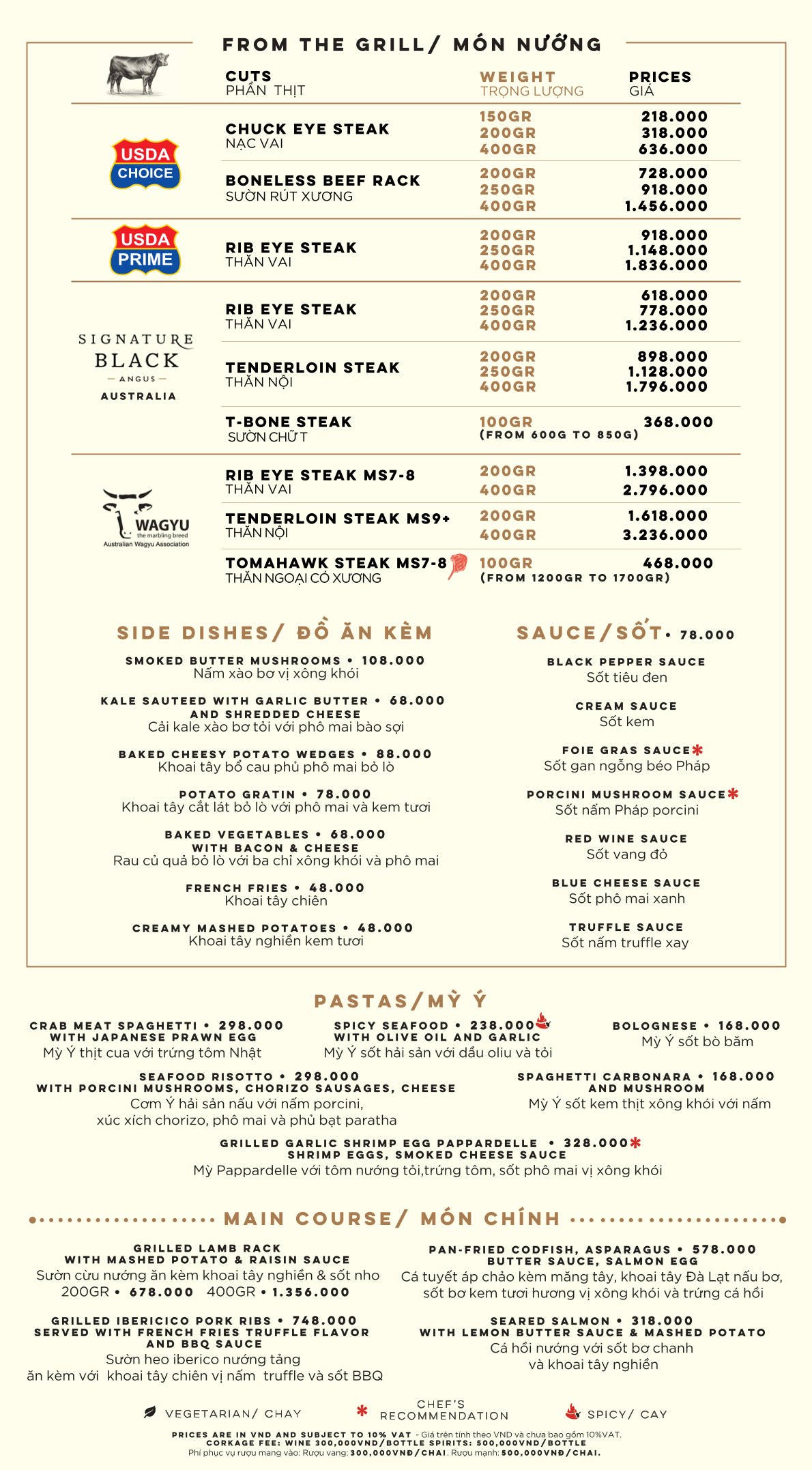 Menu Moo Beef Steak - Trần Quốc Toản 2