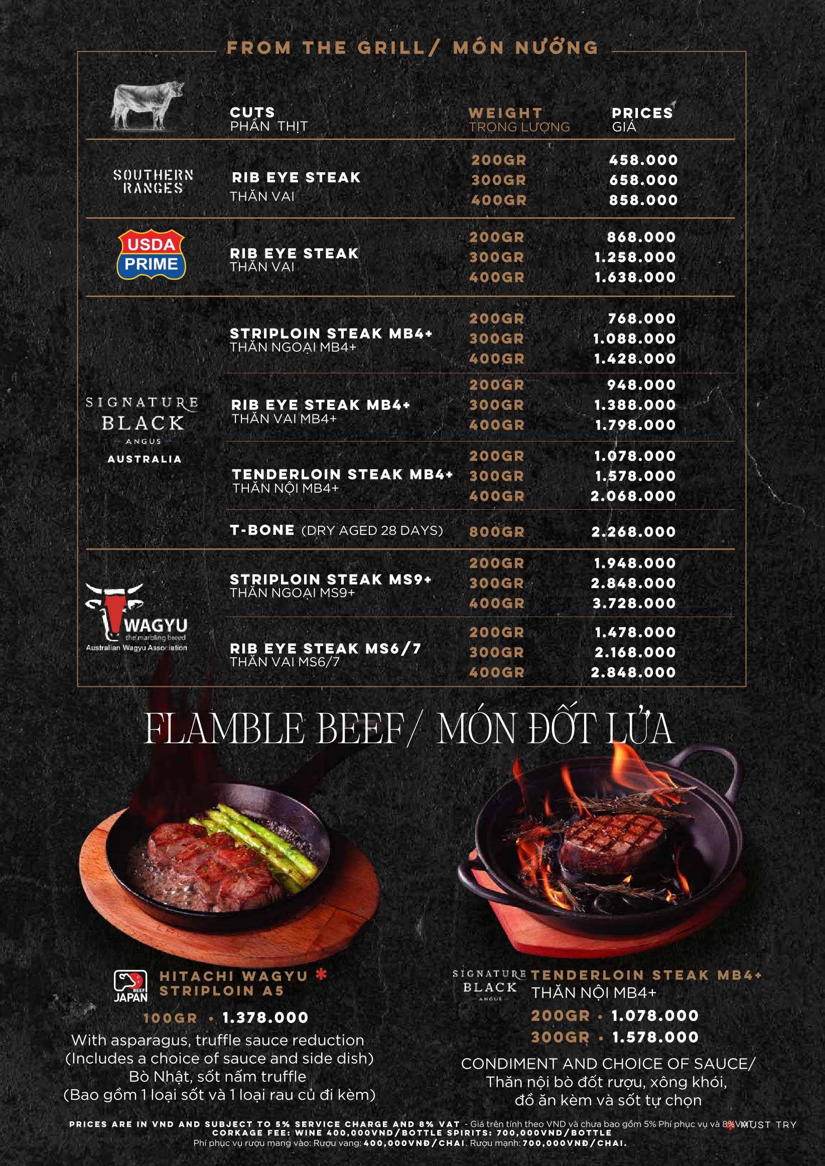 Menu Moo Beef Steak - Ngô Đức Kế 9 