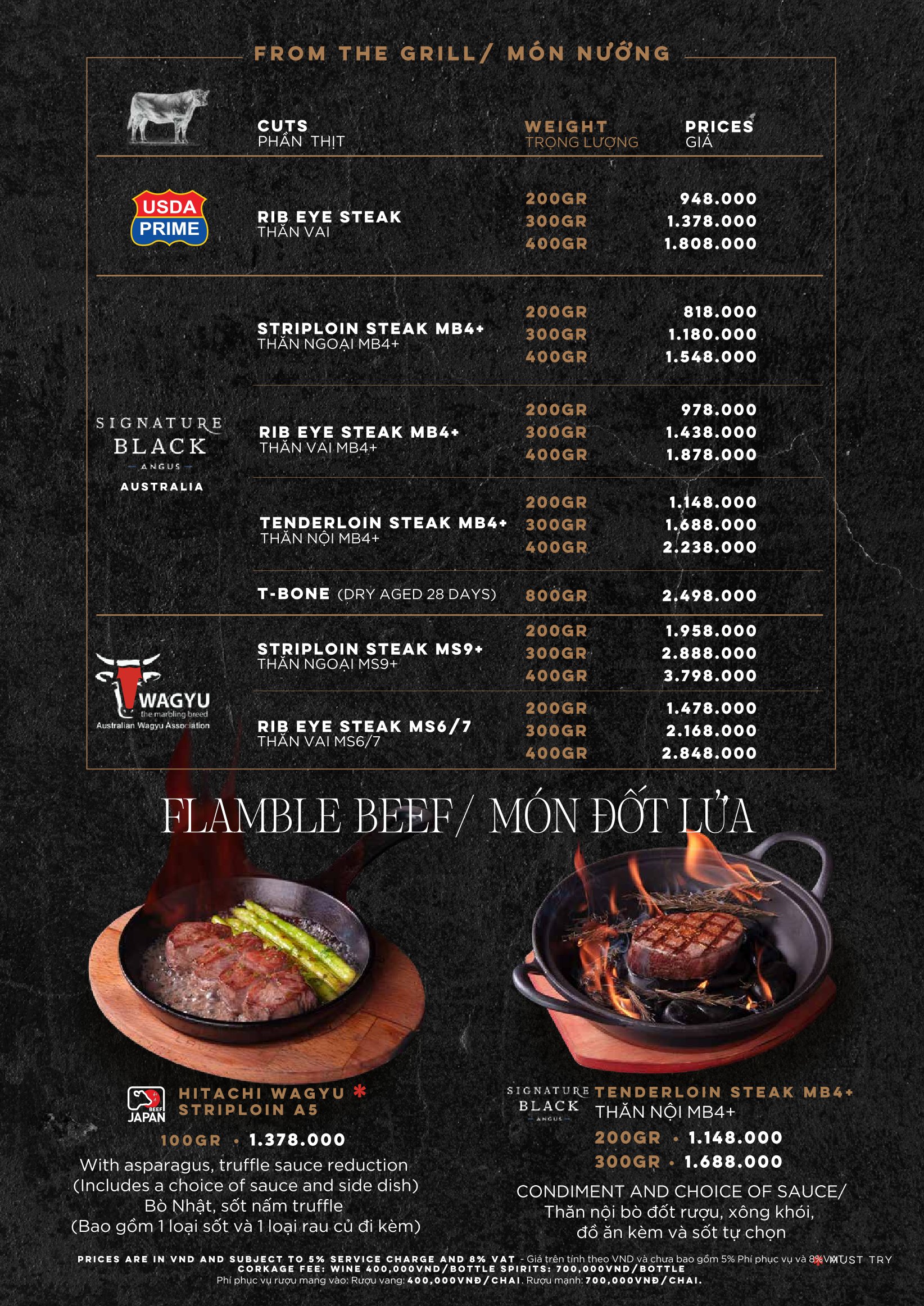 Menu Moo Beef Steak - Ngô Đức Kế 9 