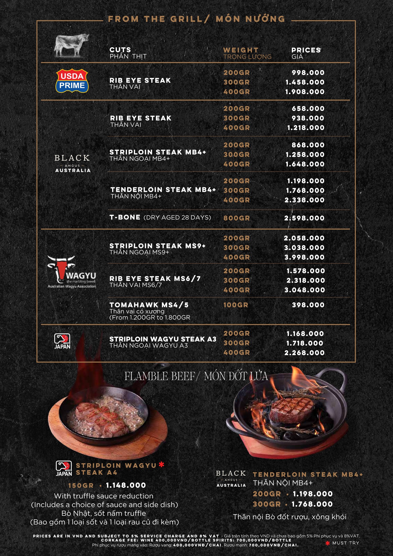 Menu Moo Beef Steak - Ngô Đức Kế 9 