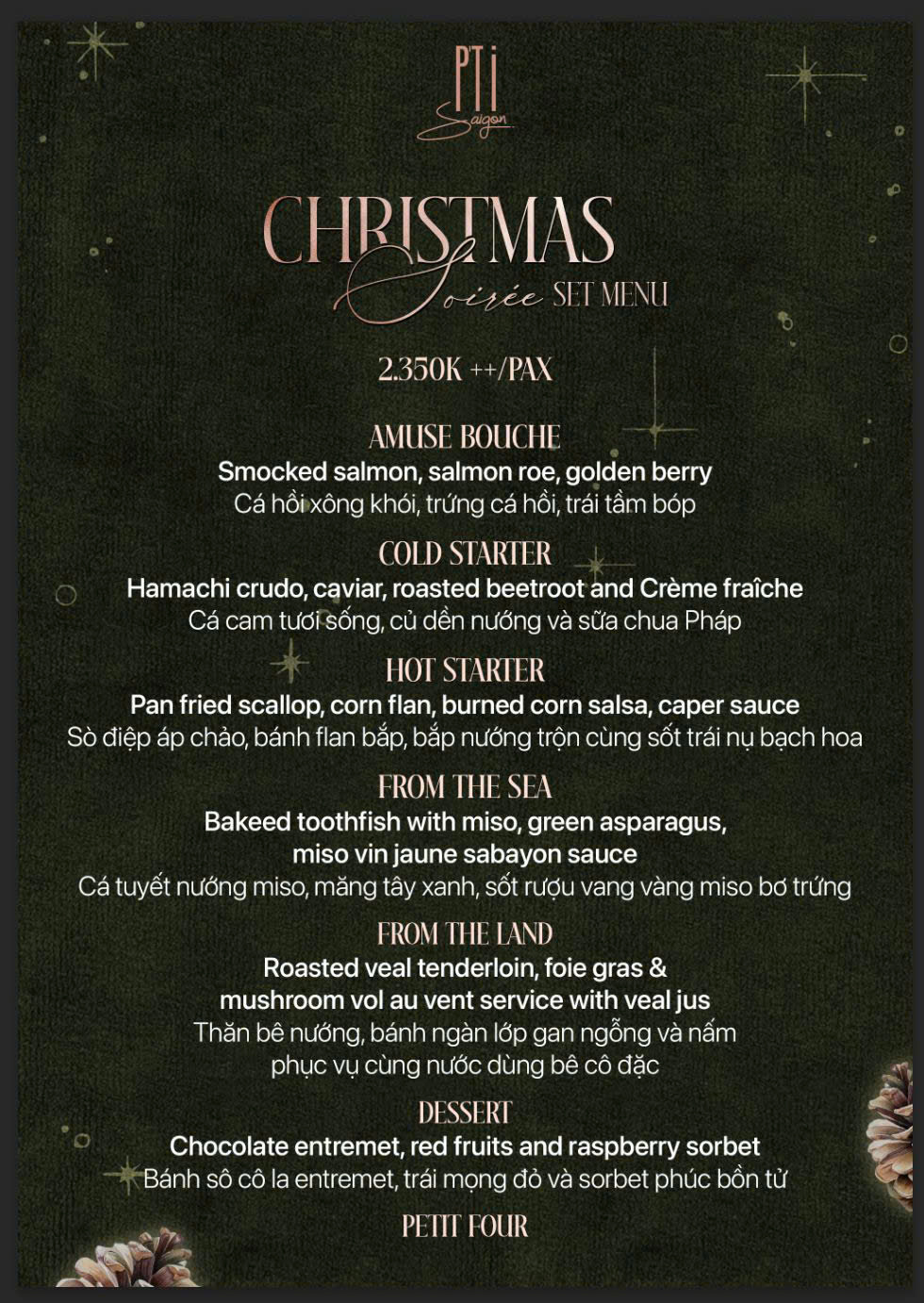 Menu P'ti Saigon - Ngô Quang Huy 1 