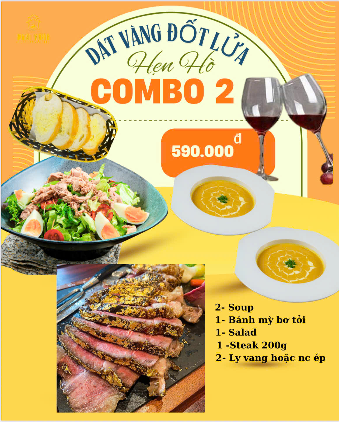 Menu Ngói Vàng Steak - An Phú 8 