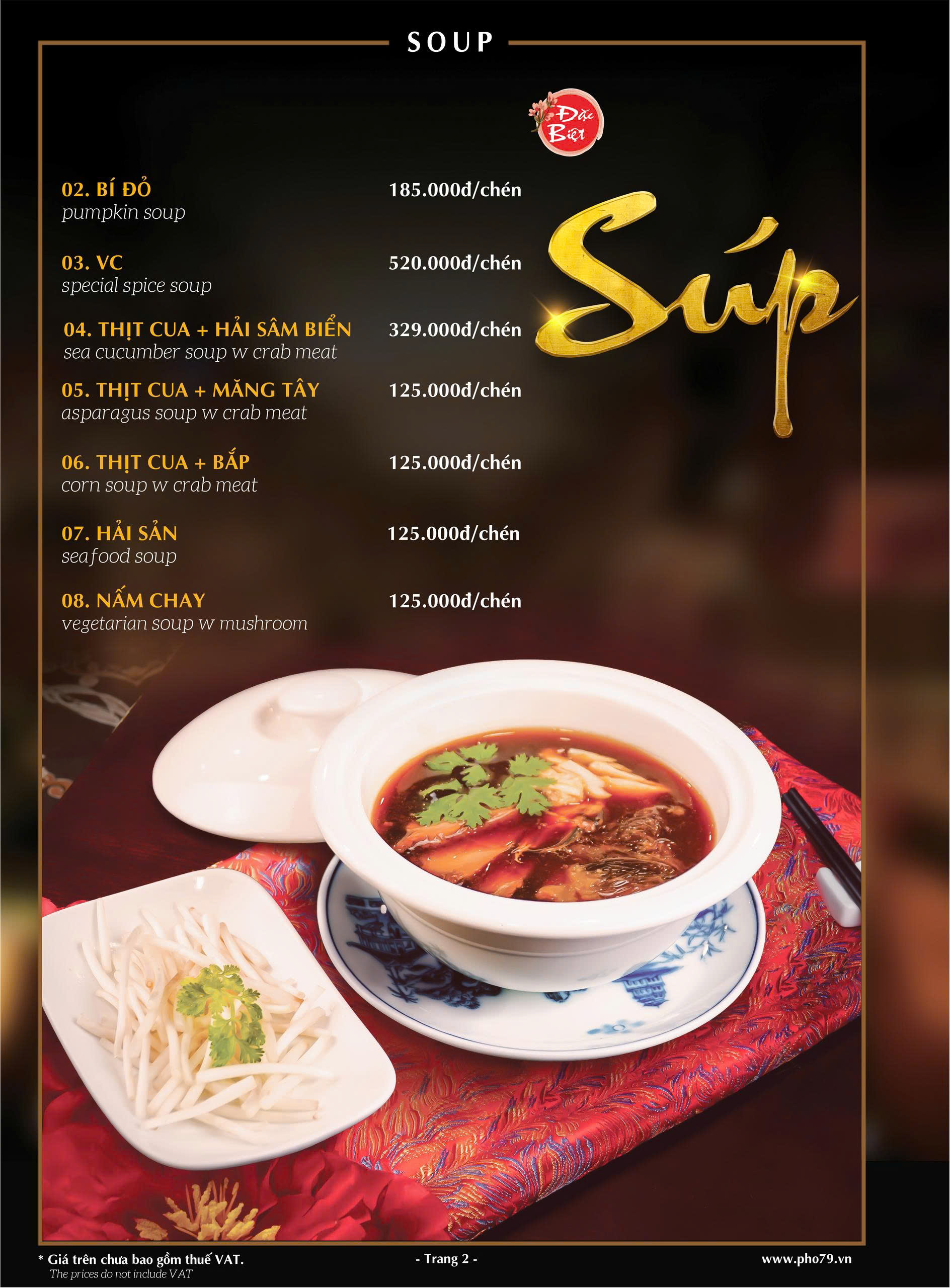 Menu Phố 79 - 120 Sương Nguyệt Ánh 8 