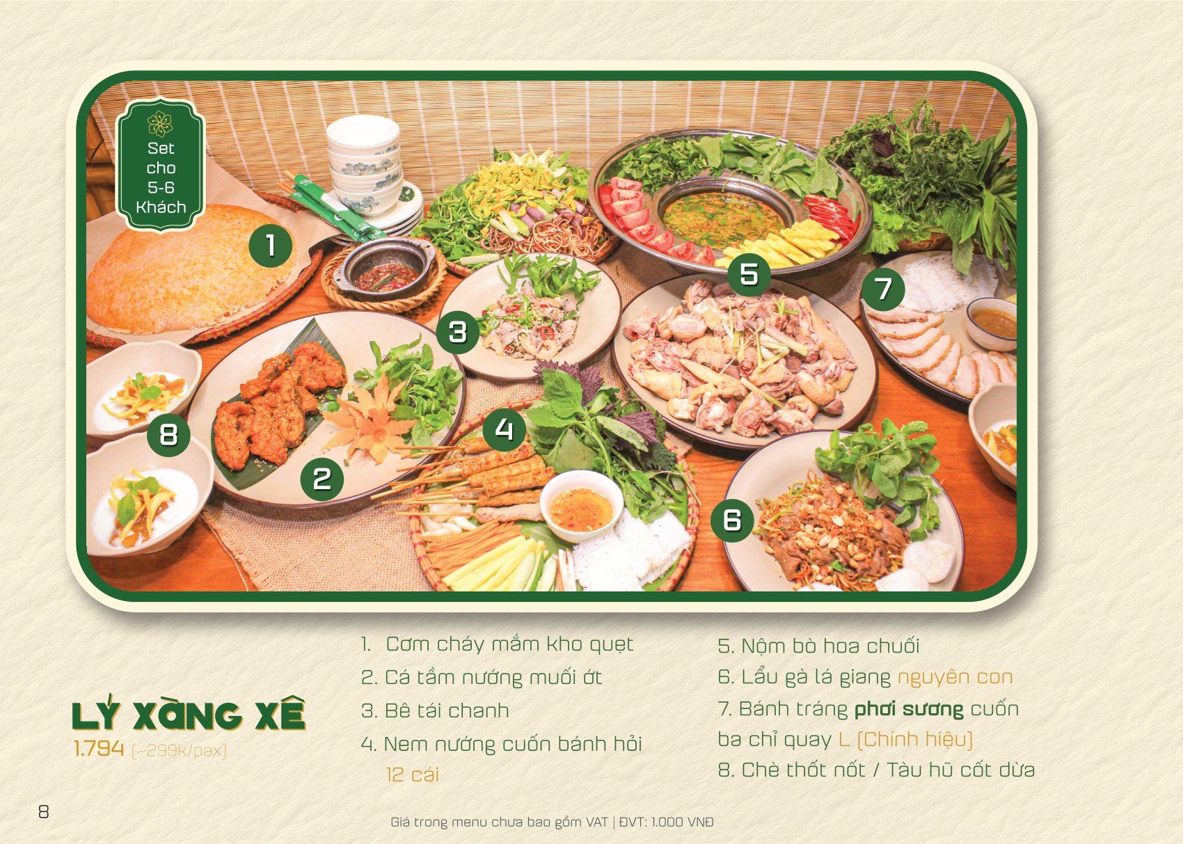 Menu Phương Nam - Chùa Láng 8