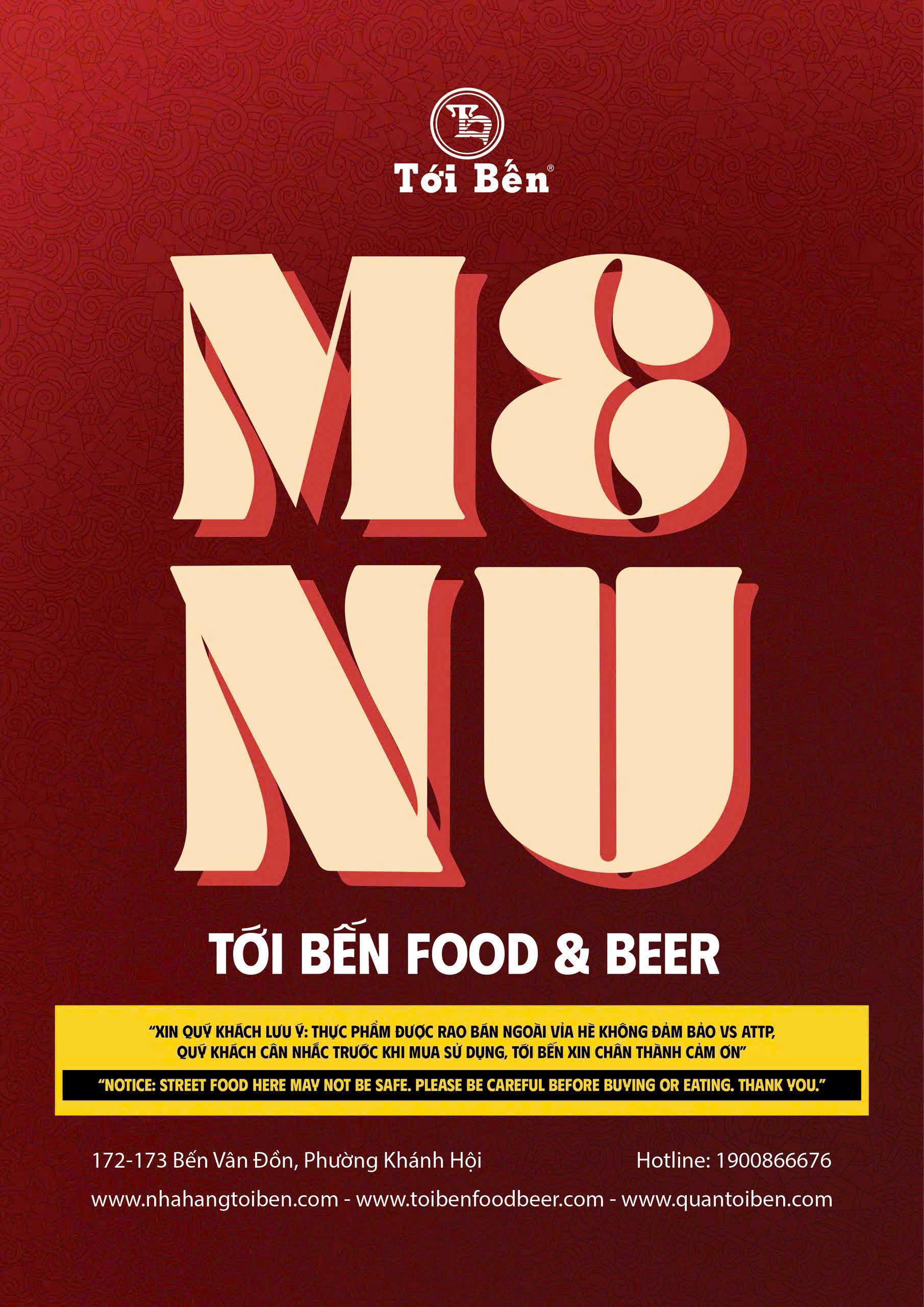 Menu Quán Tới Bến - Bến Vân Đồn 1 