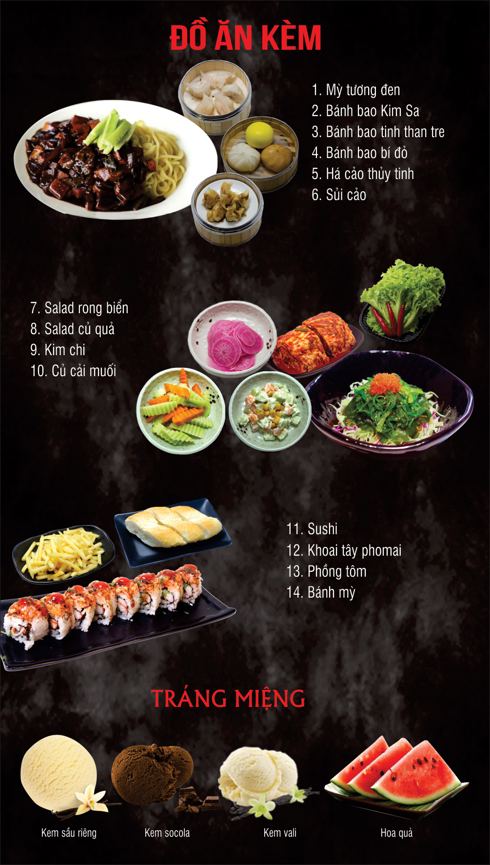 Menu Quán Toọng – Lĩnh Nam 6