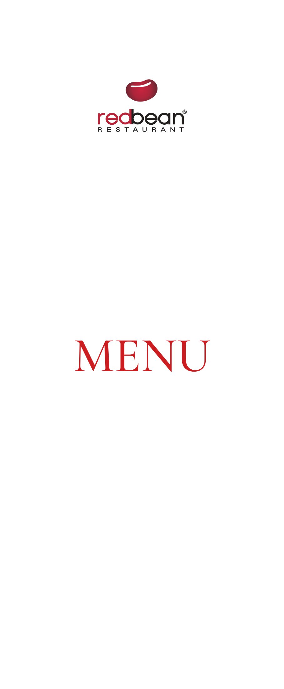 Menu Red Bean Central Restaurant – Hàng Thùng 1
