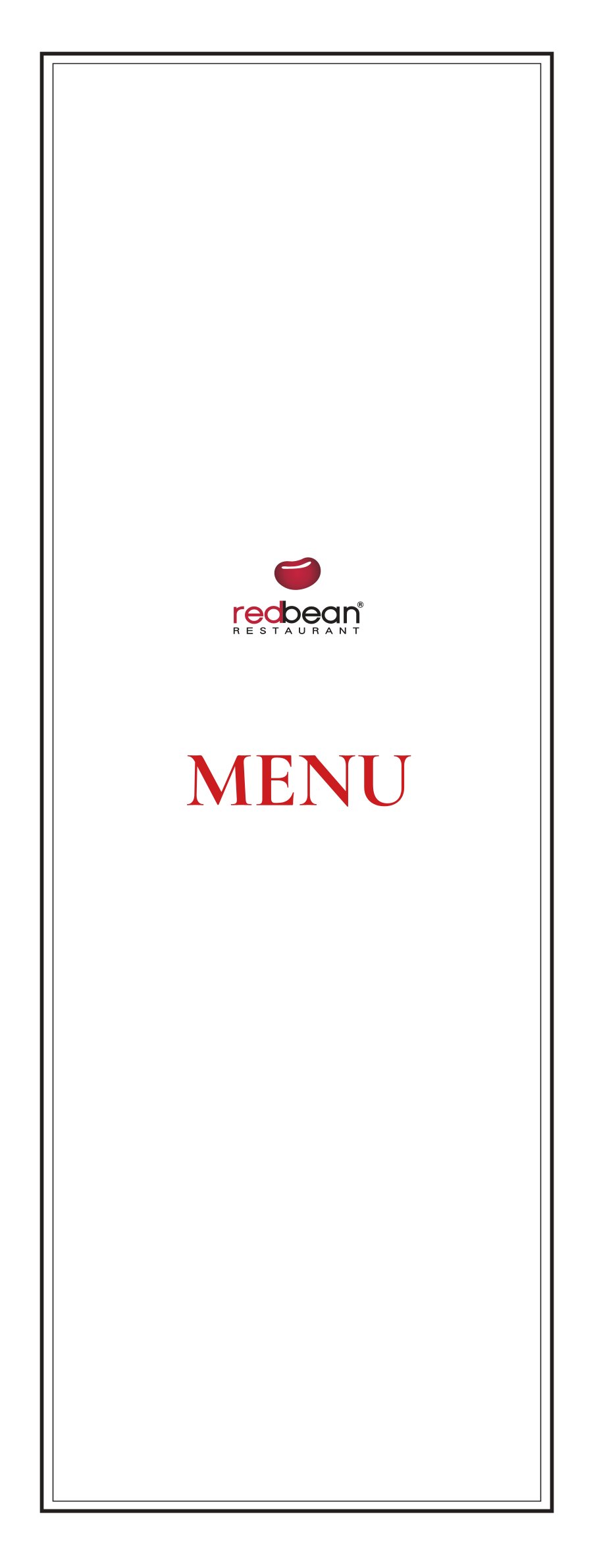 Menu Red Bean Restaurant - Mã Mây 1