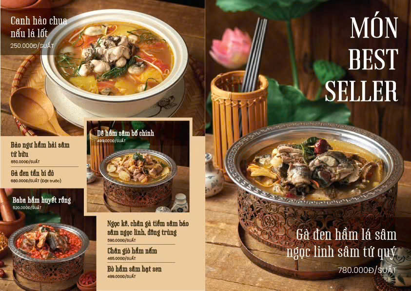 Menu Sen Vàng - KĐT Thành Phố Giao Lưu 5