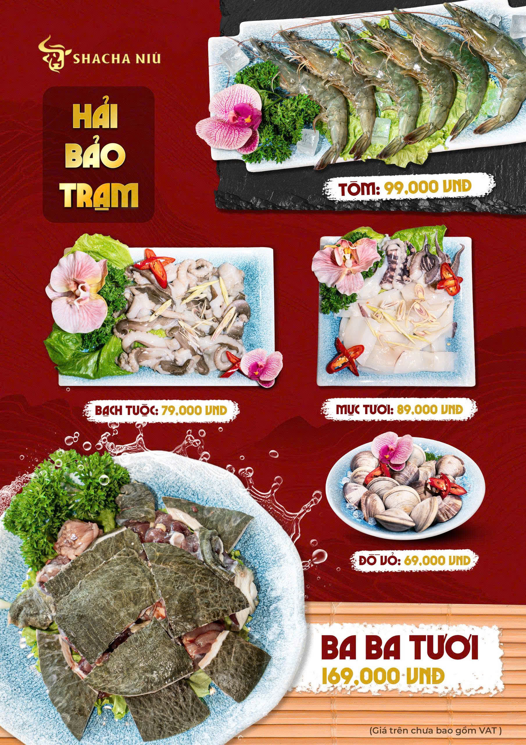 Menu SHACHA NIÚ - Lương Định Của 3