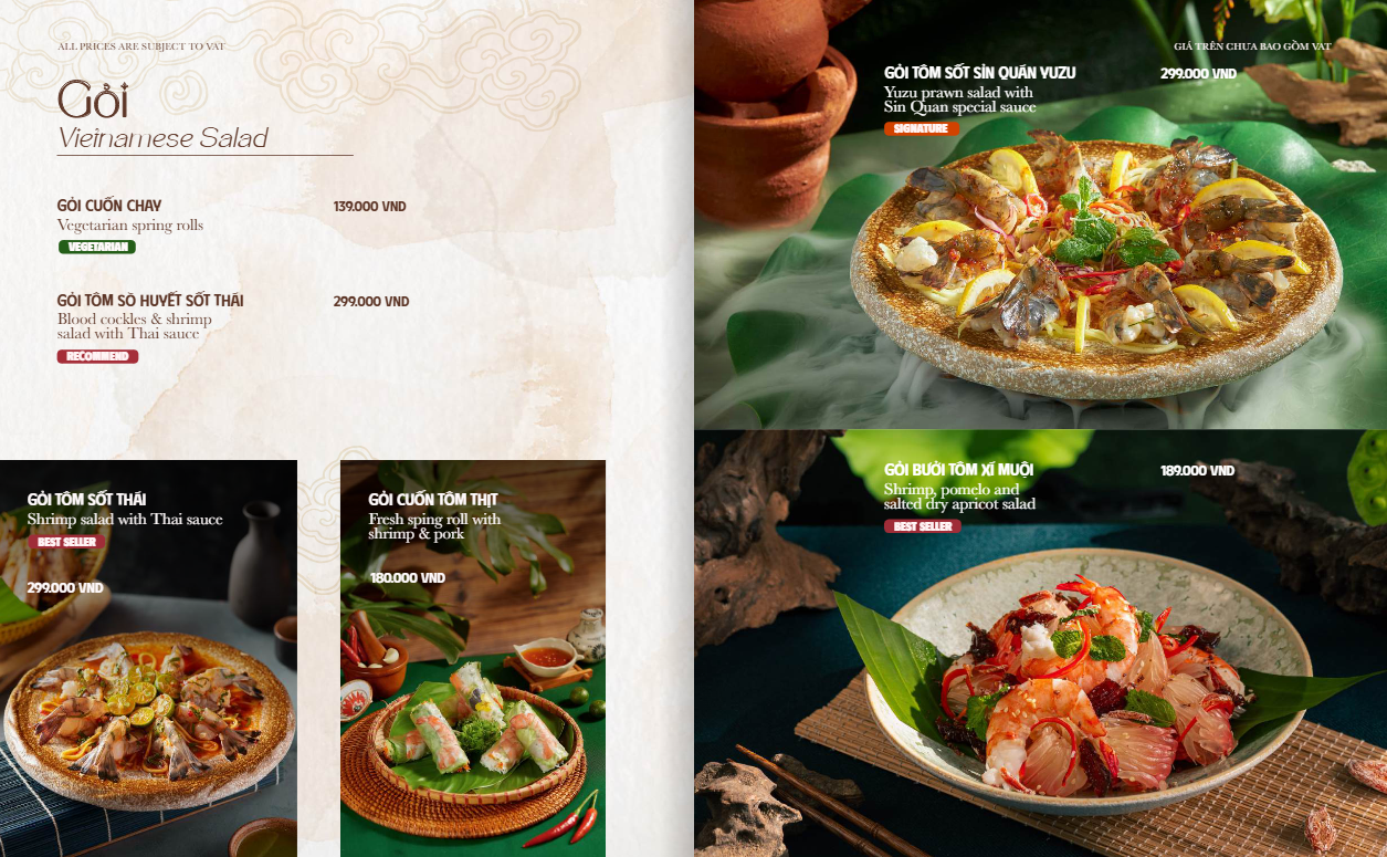 Menu Sỉn Quán - Bát Đàn 4 