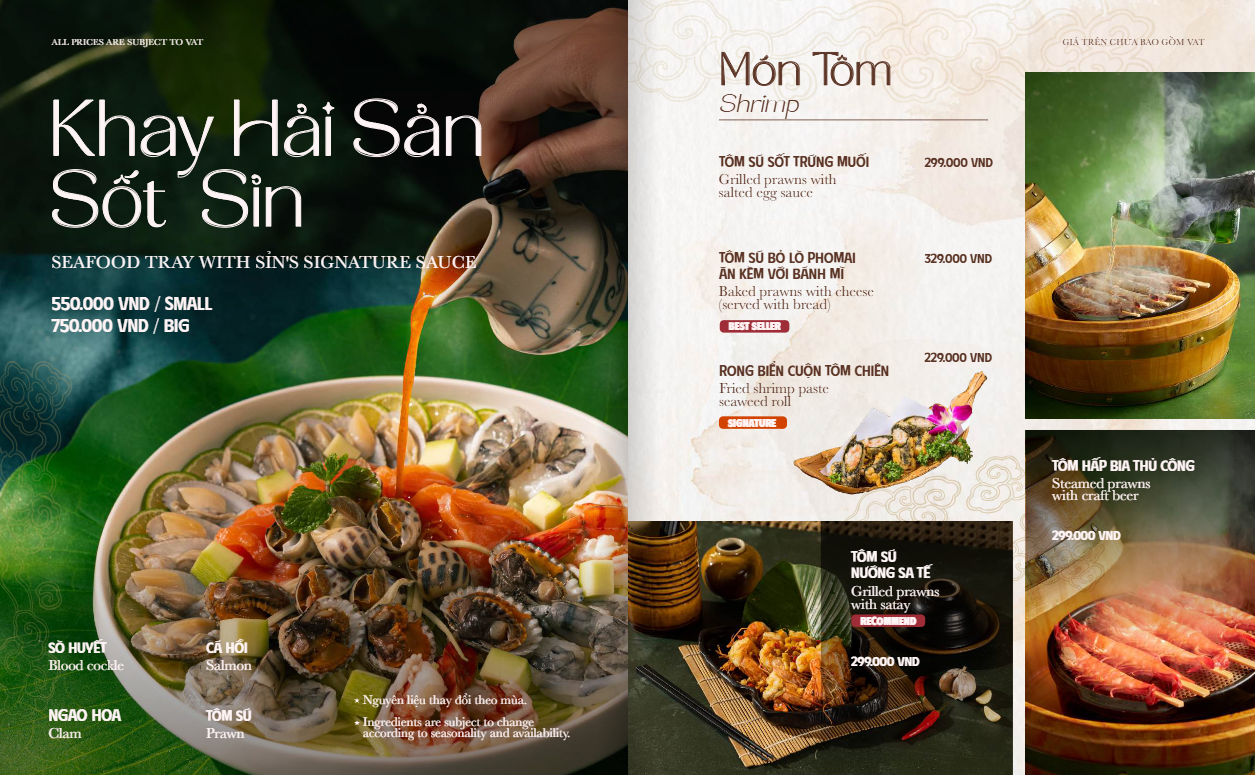 Menu Sỉn Quán - Bát Đàn 5 