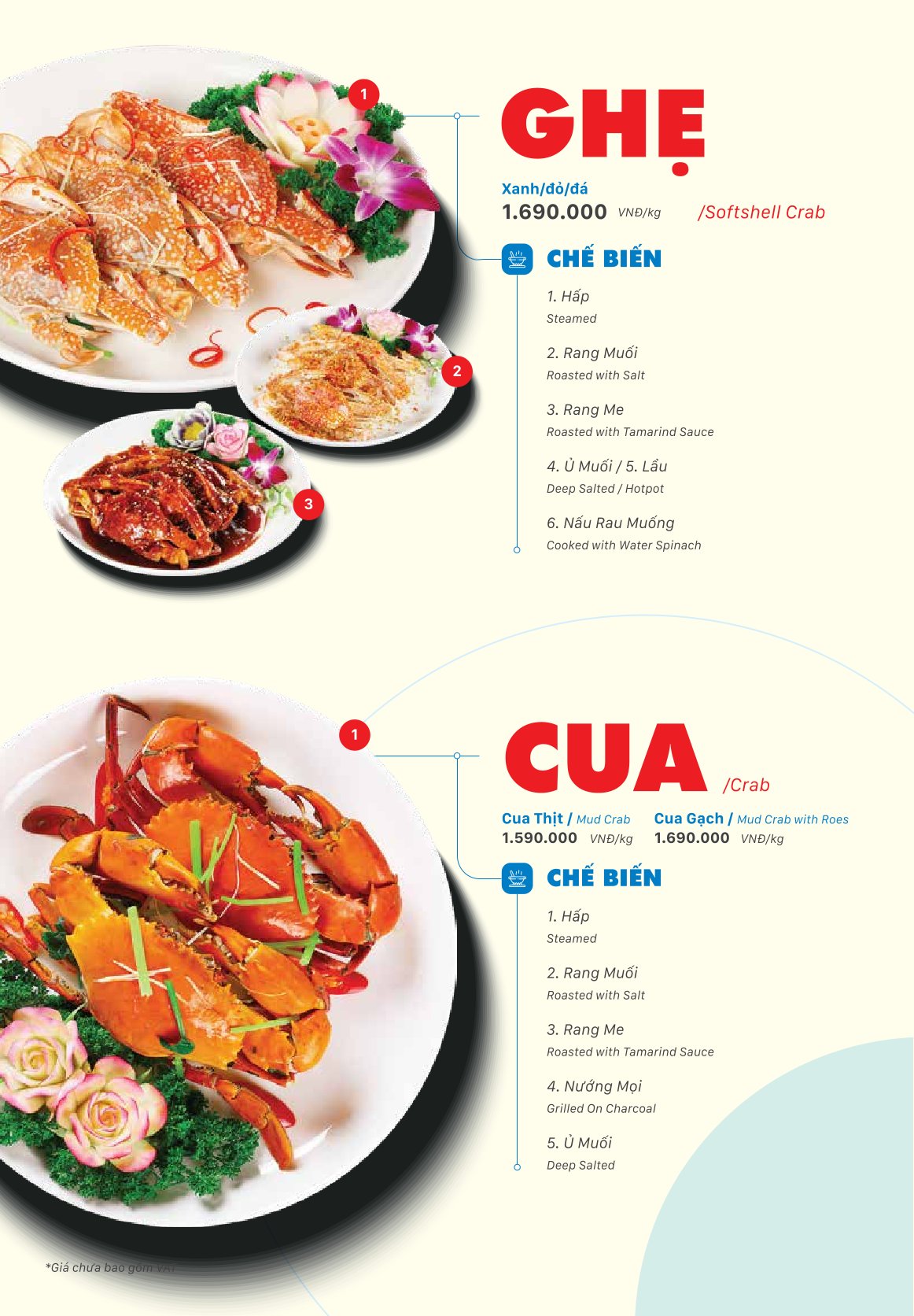 Menu Thế Giới Hải Sản - Điện Biên Phủ 7 