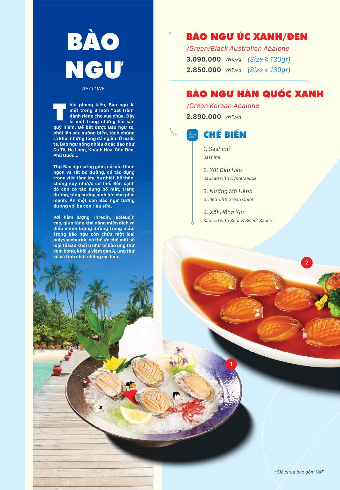 Menu Thế Giới Hải Sản - Điện Biên Phủ 8 