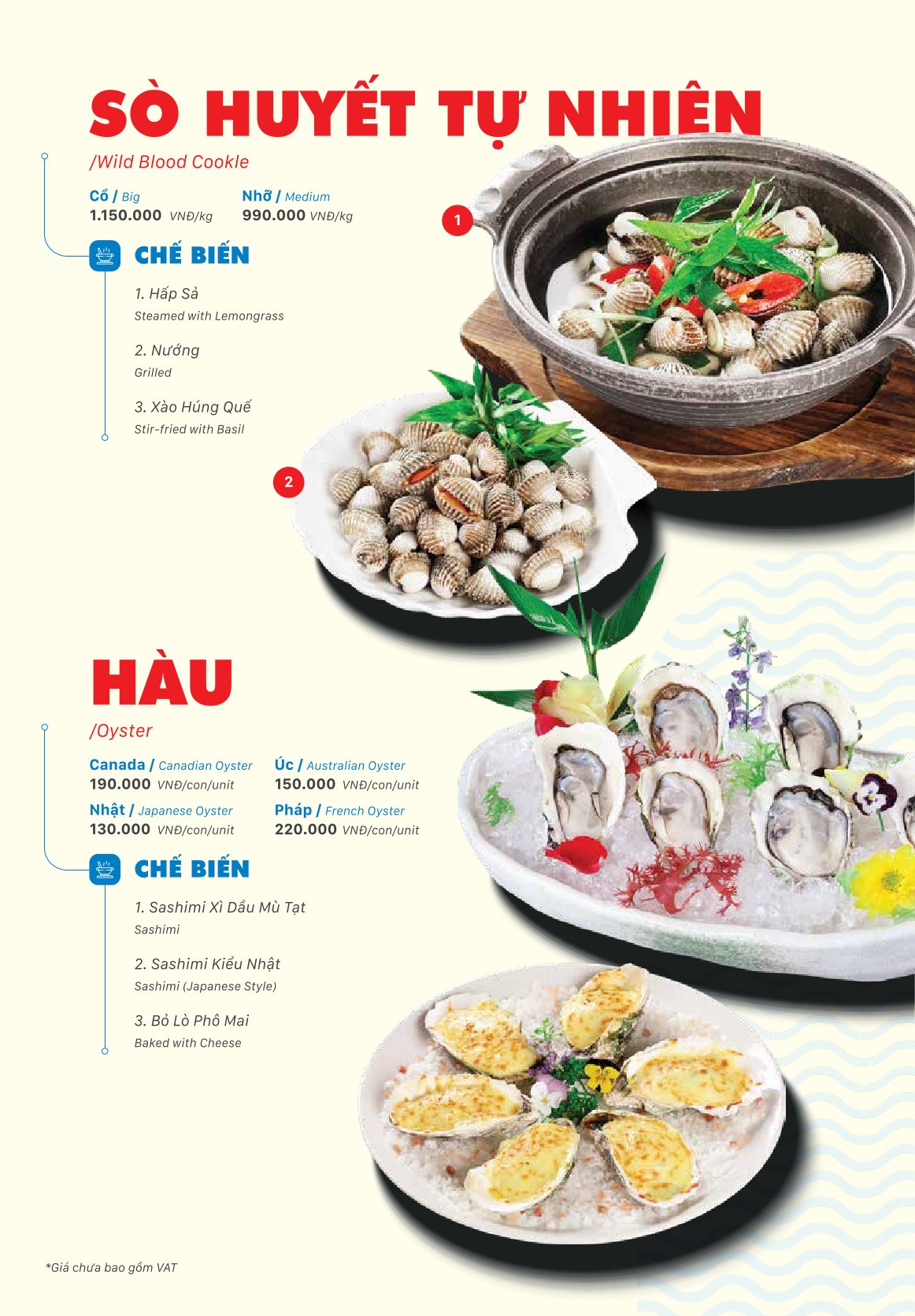 Menu Thế Giới Hải Sản - Điện Biên Phủ 4