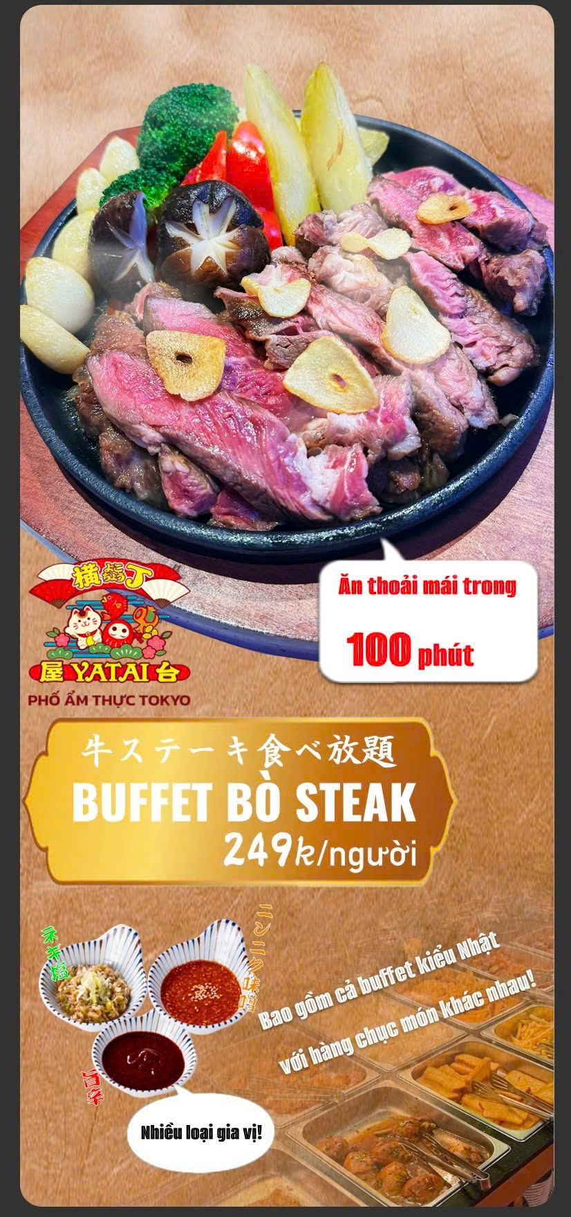 Menu Tokyo Yatai Yokocho - Aeon Xuân Thủy 2 