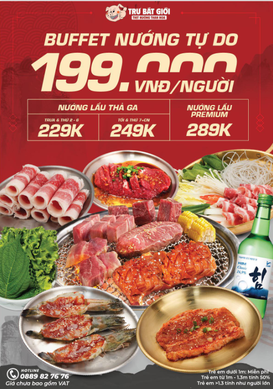 Menu Trư Bát Giới - Mỹ Đình 1 