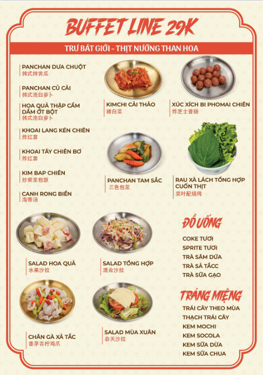 Menu Trư Bát Giới - Mỹ Đình 2 