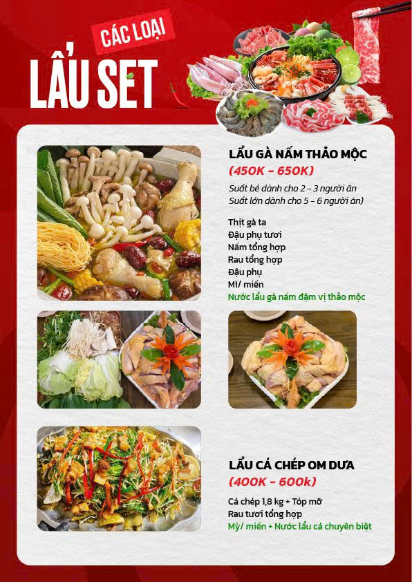 Menu Vica Hotpot - Hồ Tùng Mậu 5
