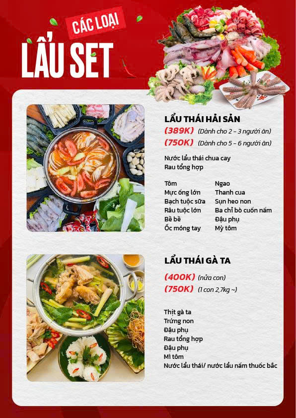 Menu Vica Hotpot - Hồ Tùng Mậu 7