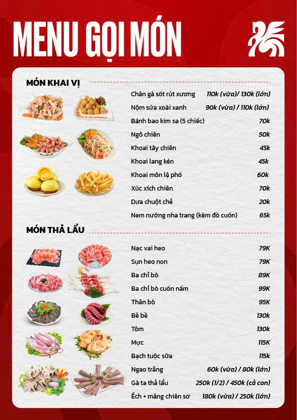 Menu Vica Hotpot - Hồ Tùng Mậu 8