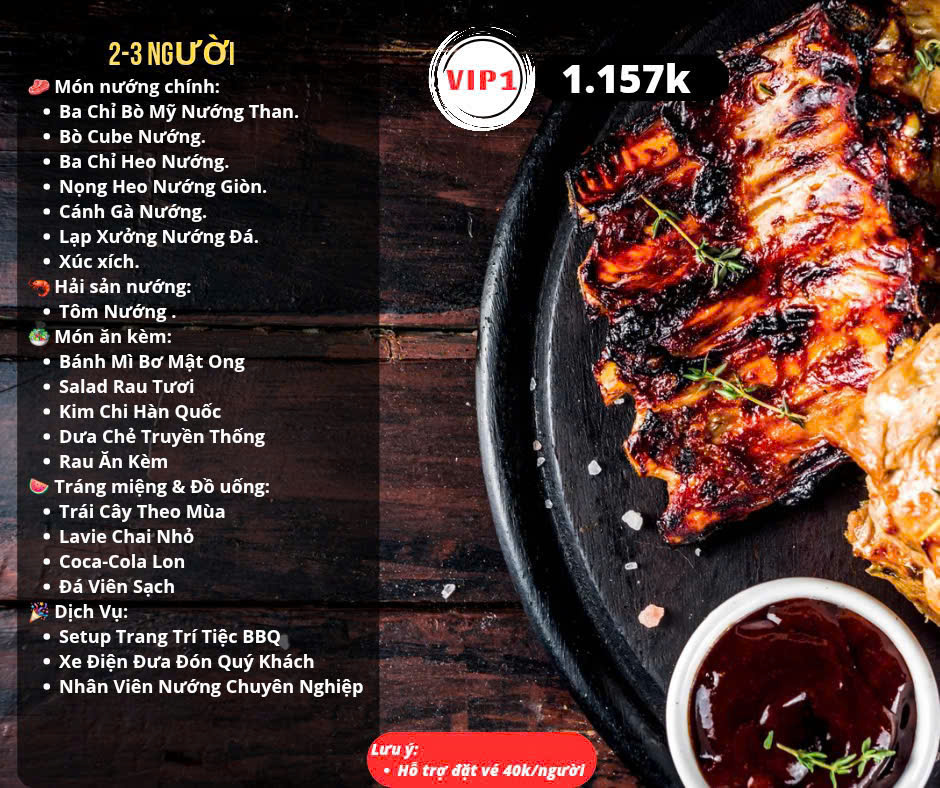 Menu Vườn Nướng - Vinhomes Smart City 2