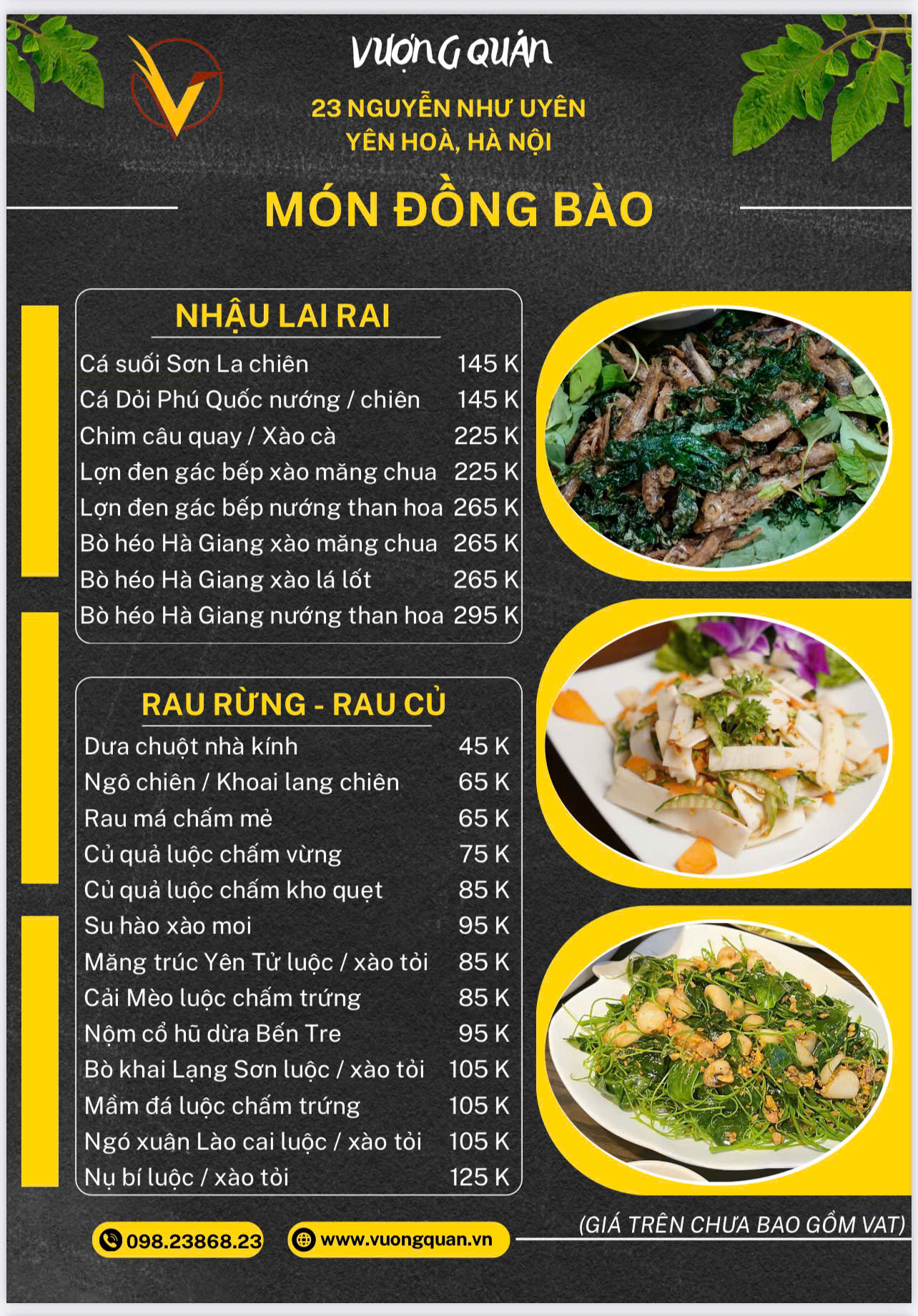Menu Vượng Quán - Nguyễn Như Uyên 3 