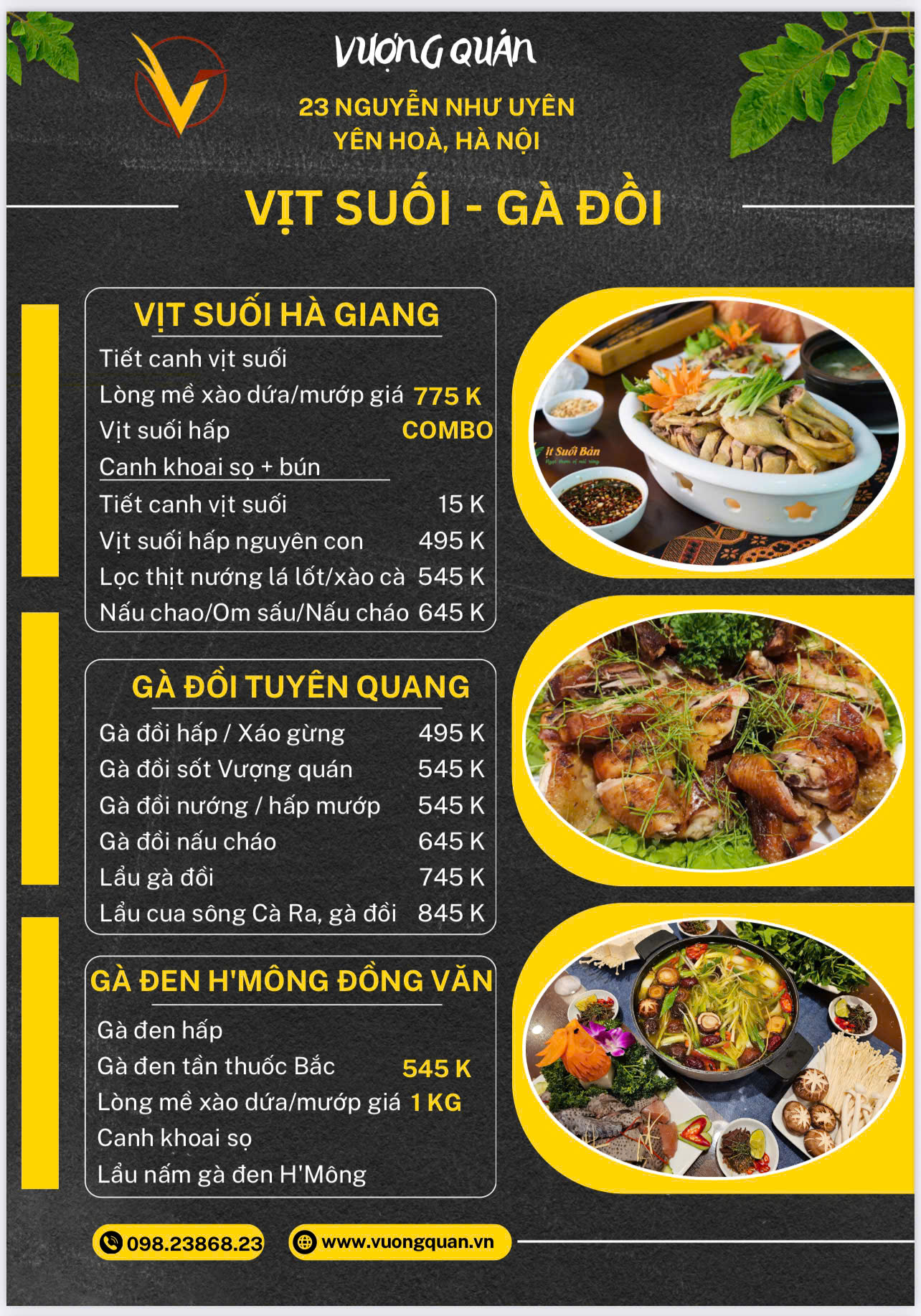 Menu Vượng Quán - Nguyễn Như Uyên 7 