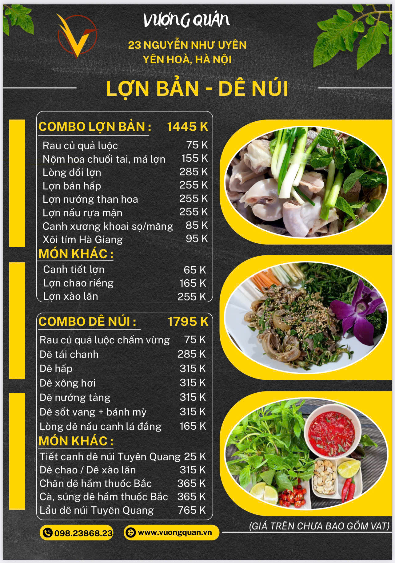 Menu Vượng Quán - Nguyễn Như Uyên 8 