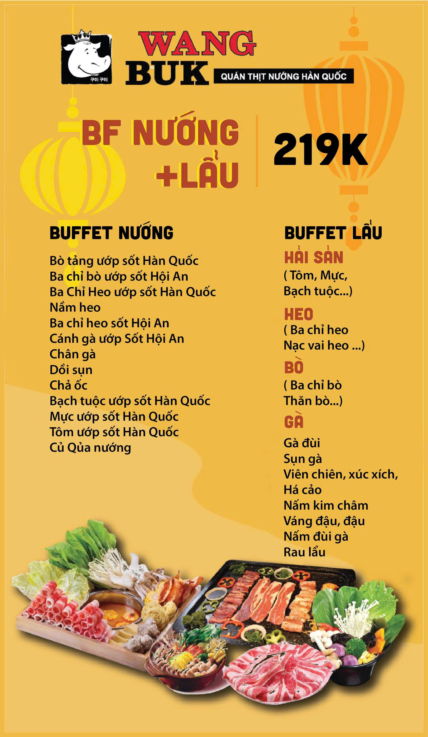 Menu Wang Buk - Phùng Khoang 5 
