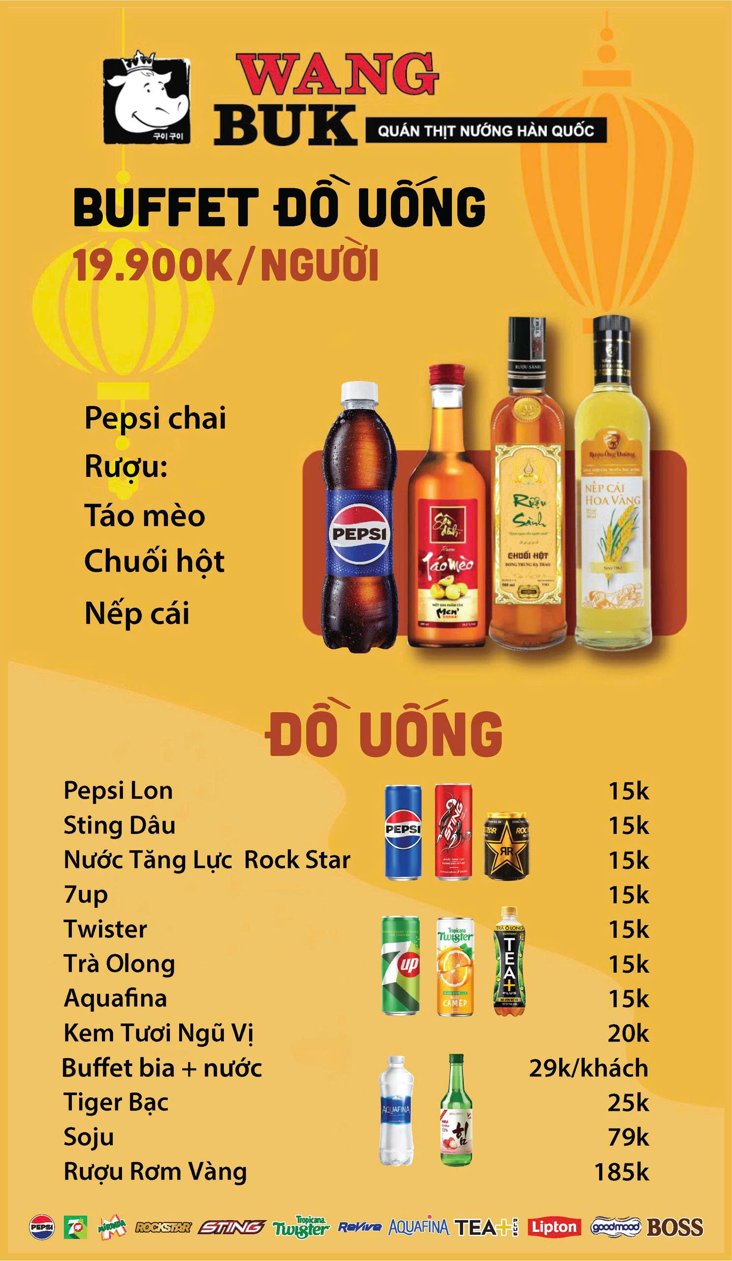 Menu Wang Buk - Phùng Khoang 7 
