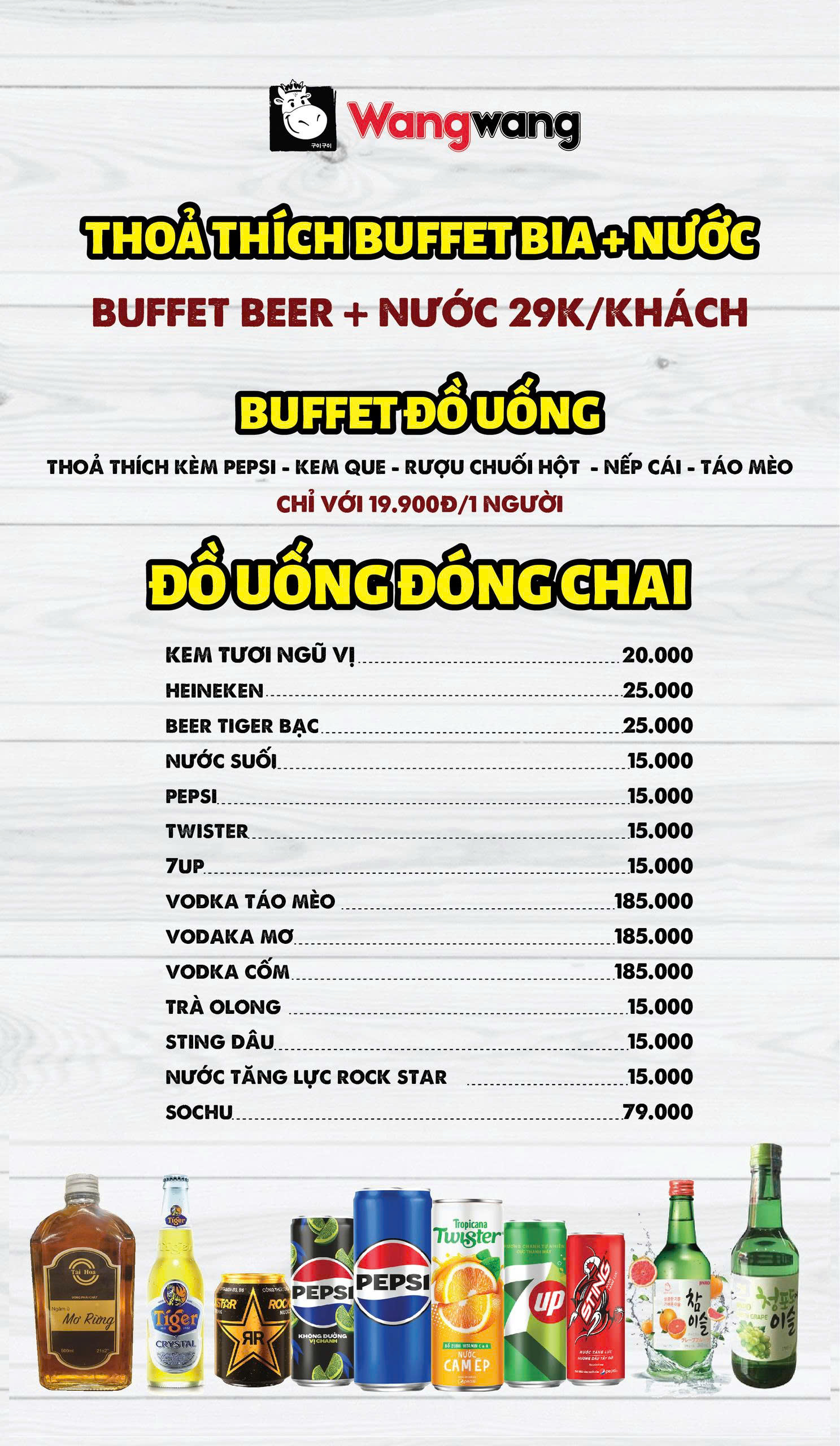 Menu Wang Wang - Hồ Tùng Mậu 6 