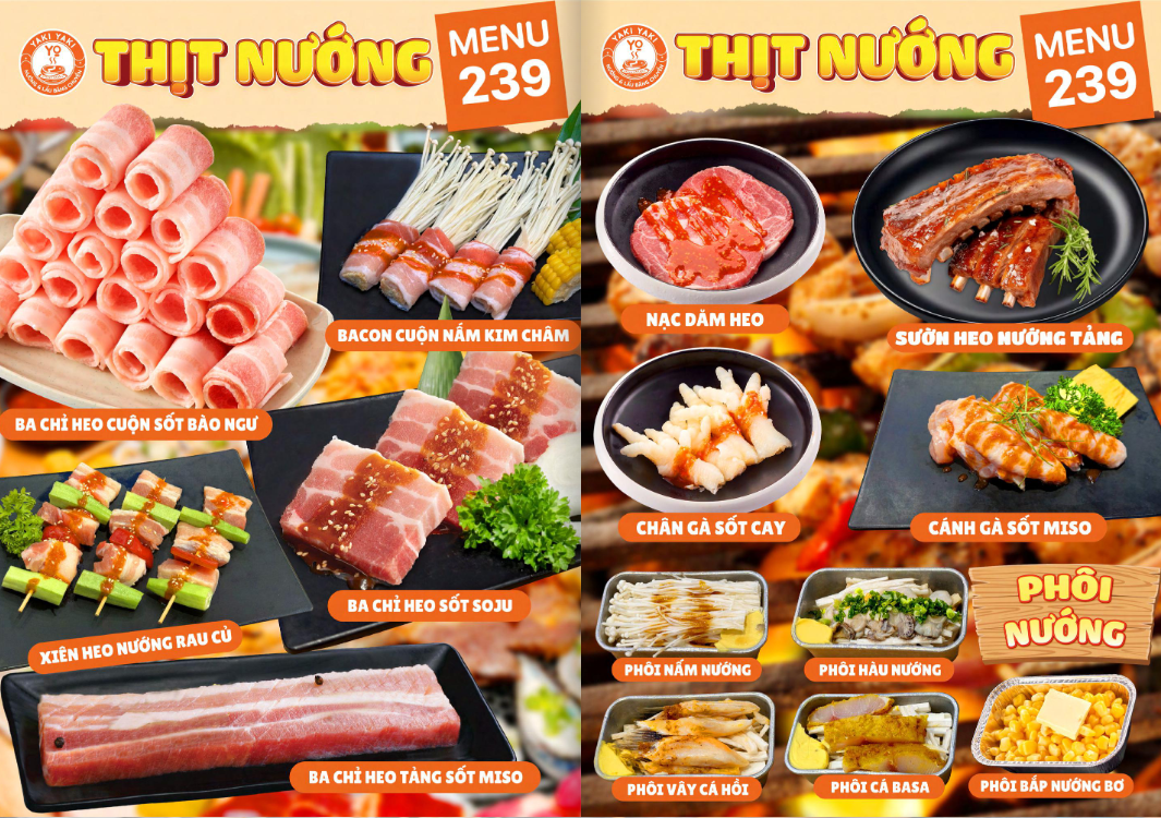 Menu Yaki Yaki Yo - Tây Thạnh 3