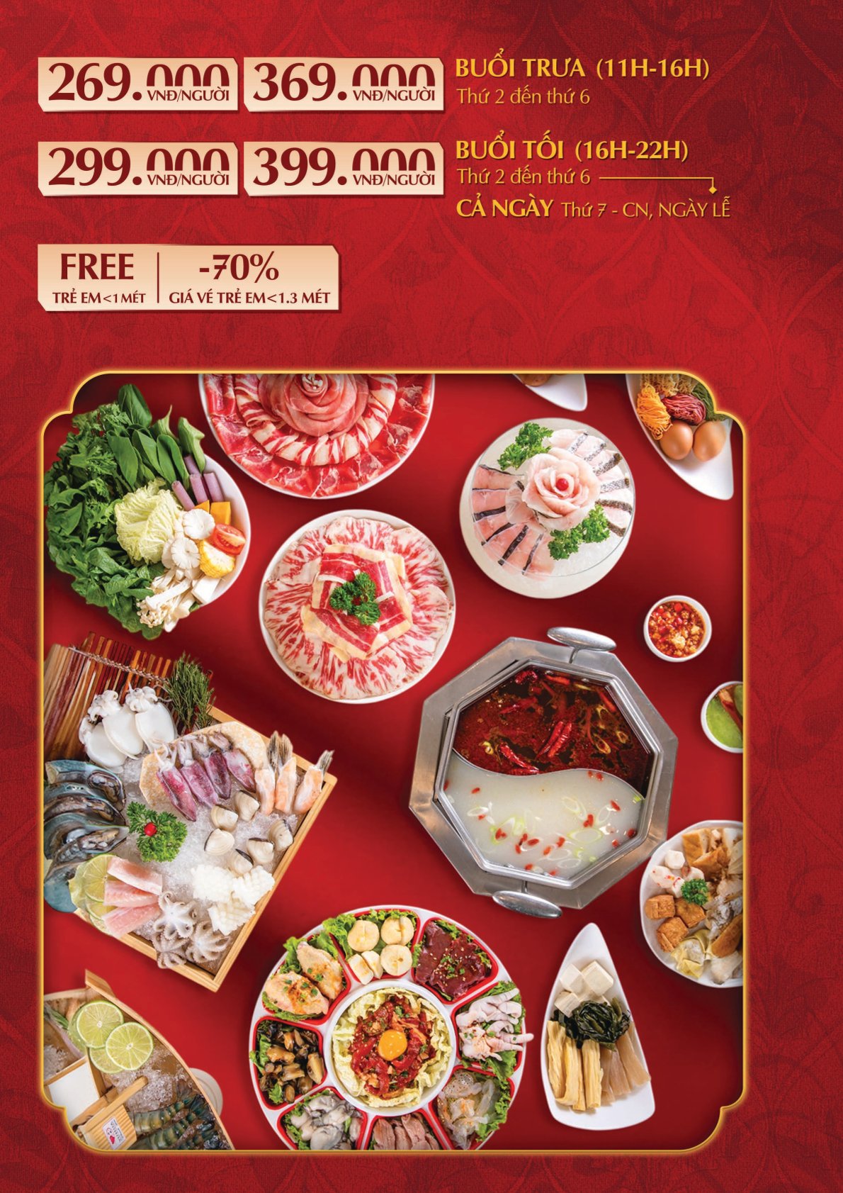 Menu Yuhua - Taiwanese Hotpot Paradise - Hoàng Hoa Thám 2 